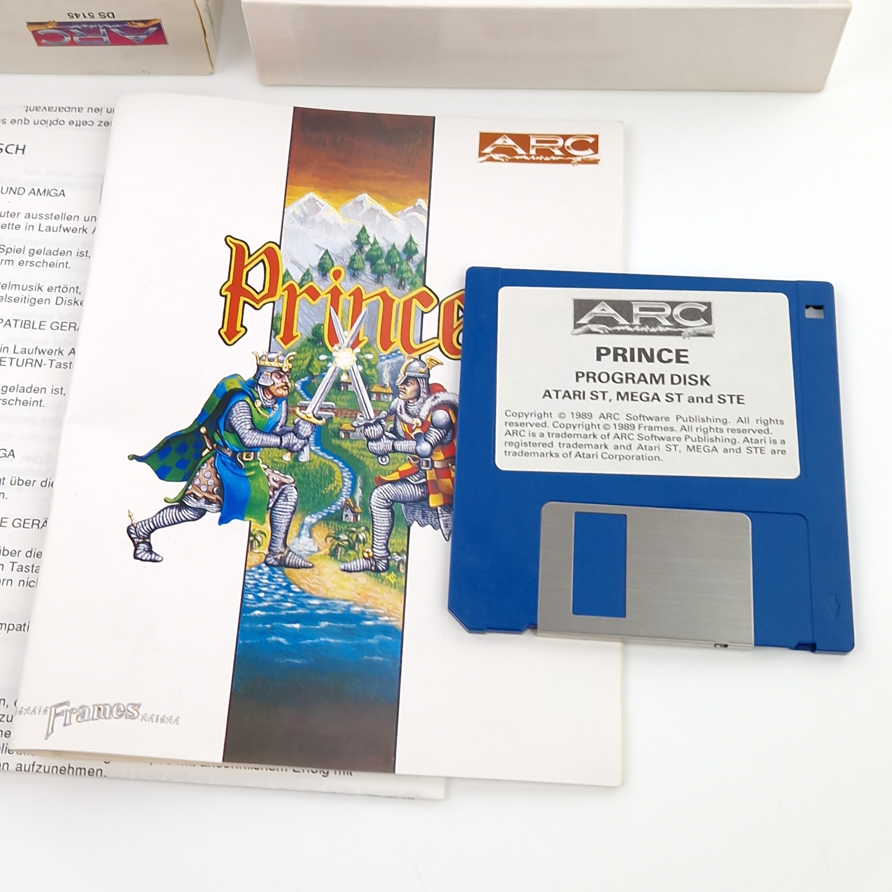 Atari ST Spiel – Prince mit Diskette Anleitung OVP