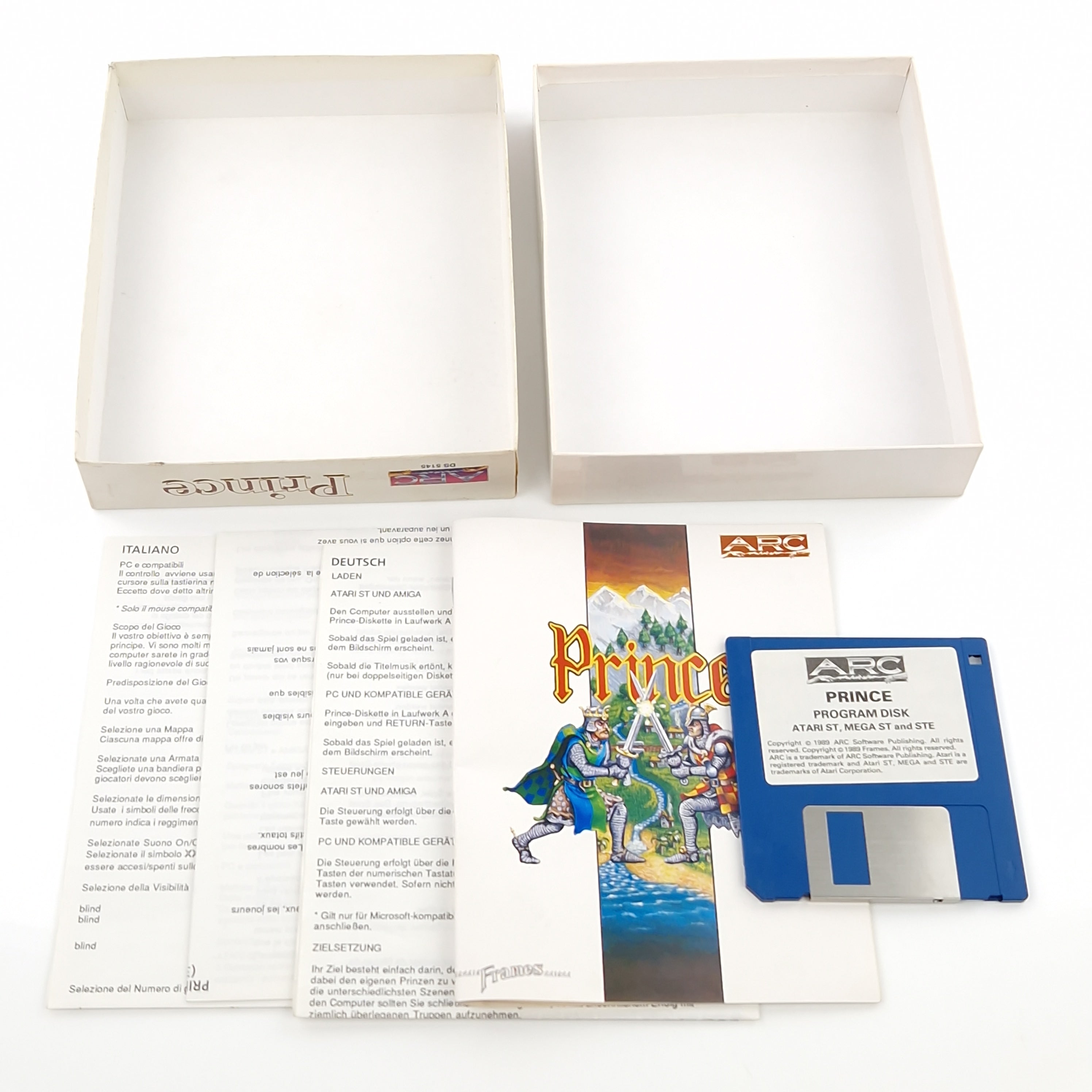 Atari ST Spiel – Prince mit Diskette Anleitung OVP