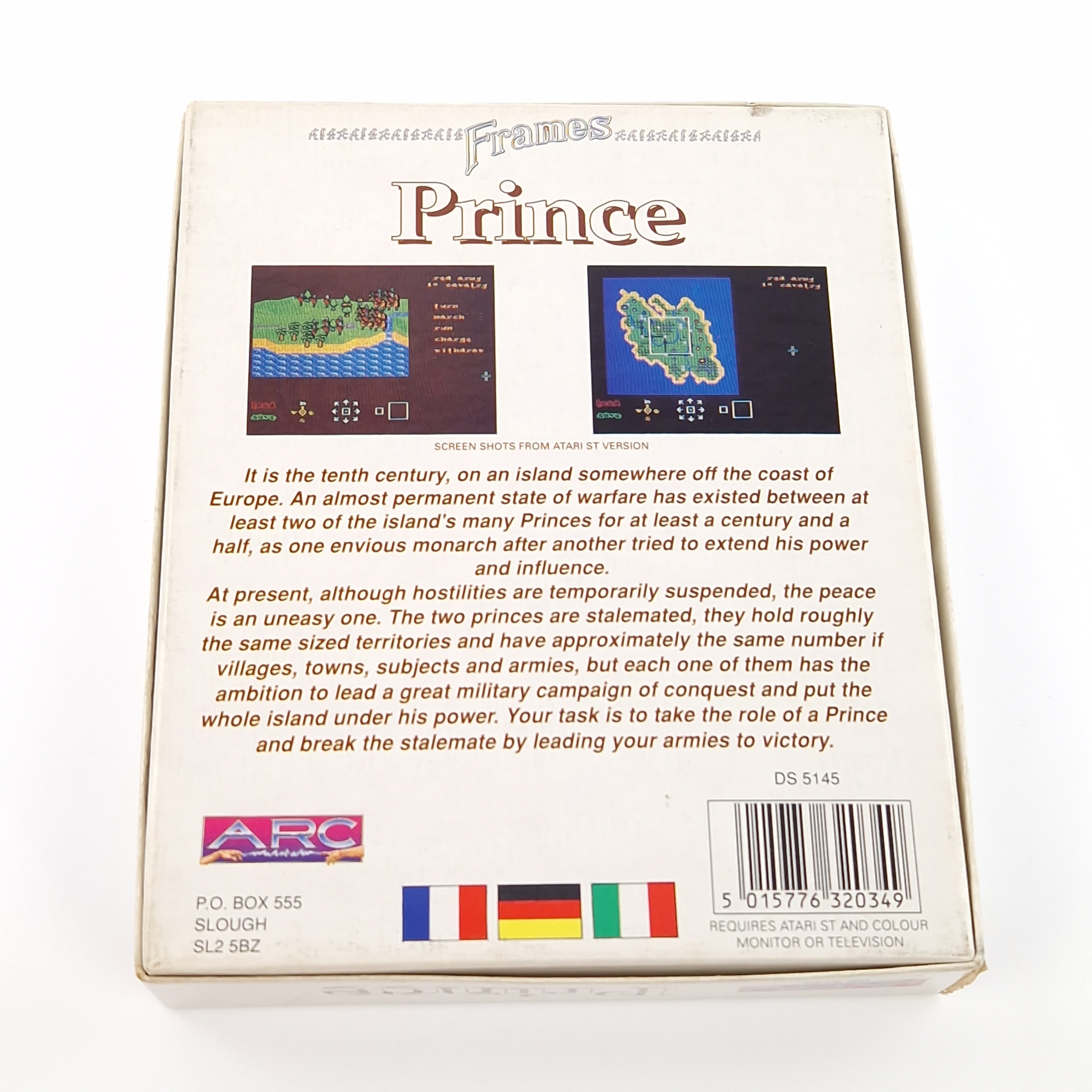 Atari ST Spiel – Prince mit Diskette Anleitung OVP