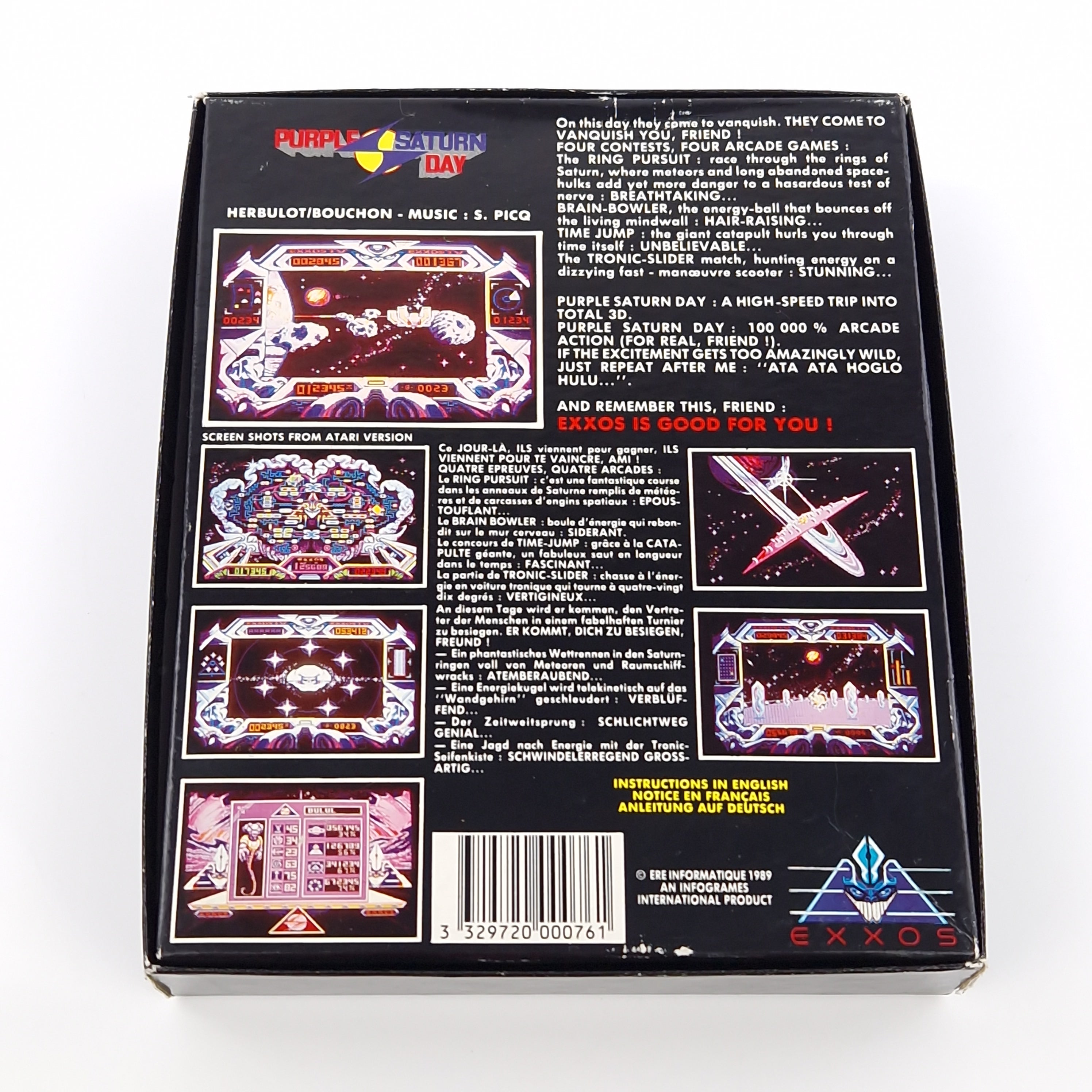 Atari ST Spiel – Purple Saturn Day OVP Anleitung Diskette