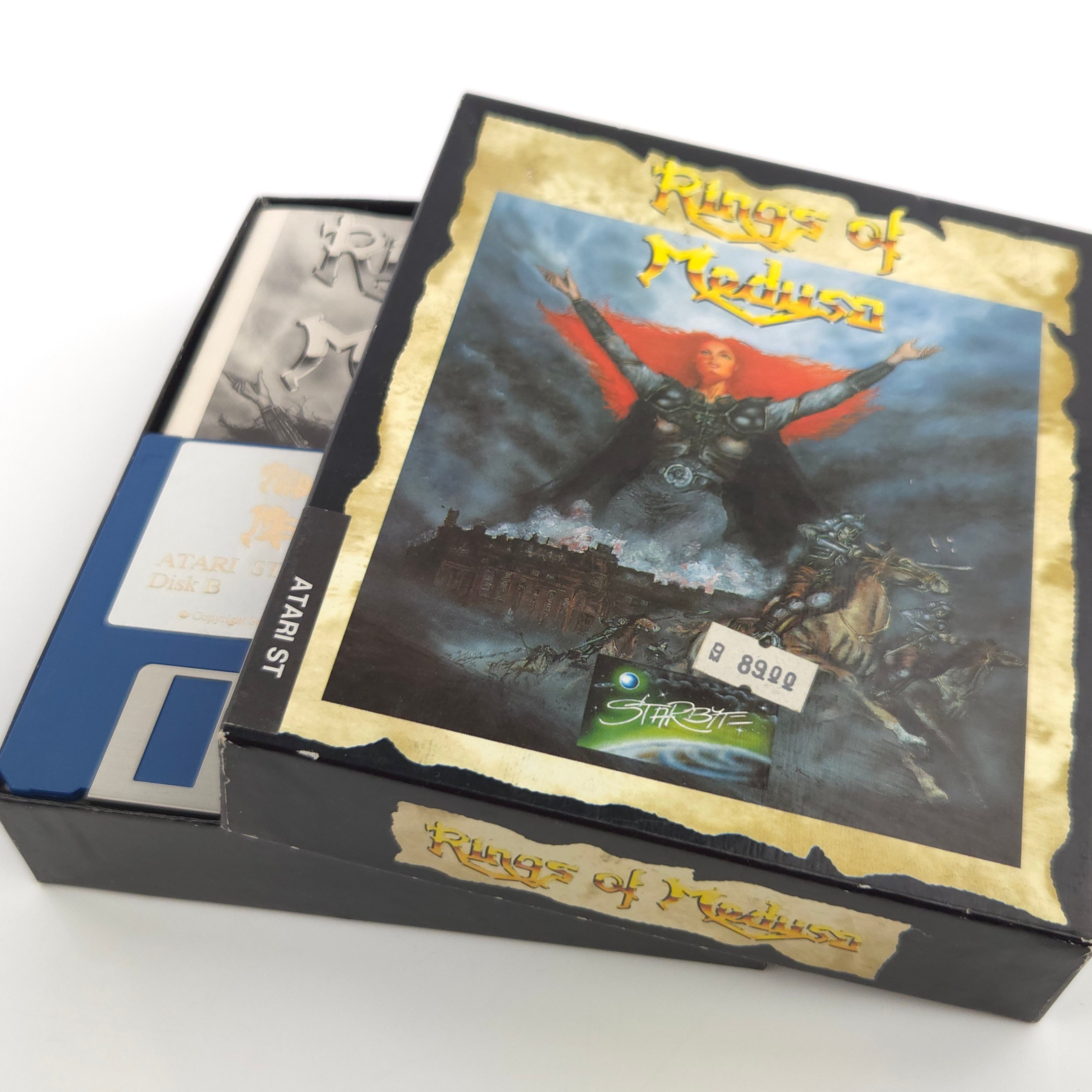Atari ST Spiel – Rings of Medusa Diskette Anleitung OVP