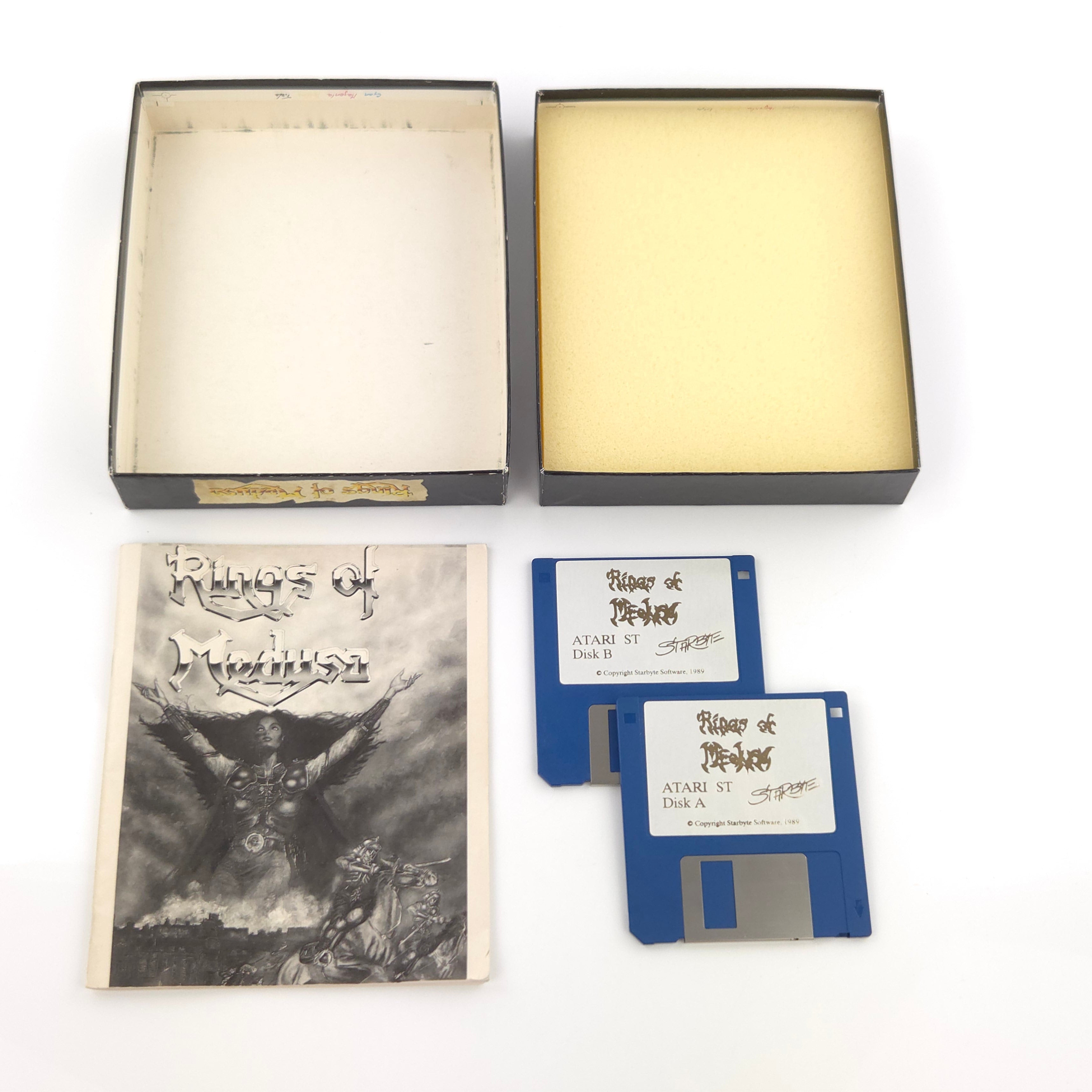 Atari ST Spiel – Rings of Medusa Diskette Anleitung OVP