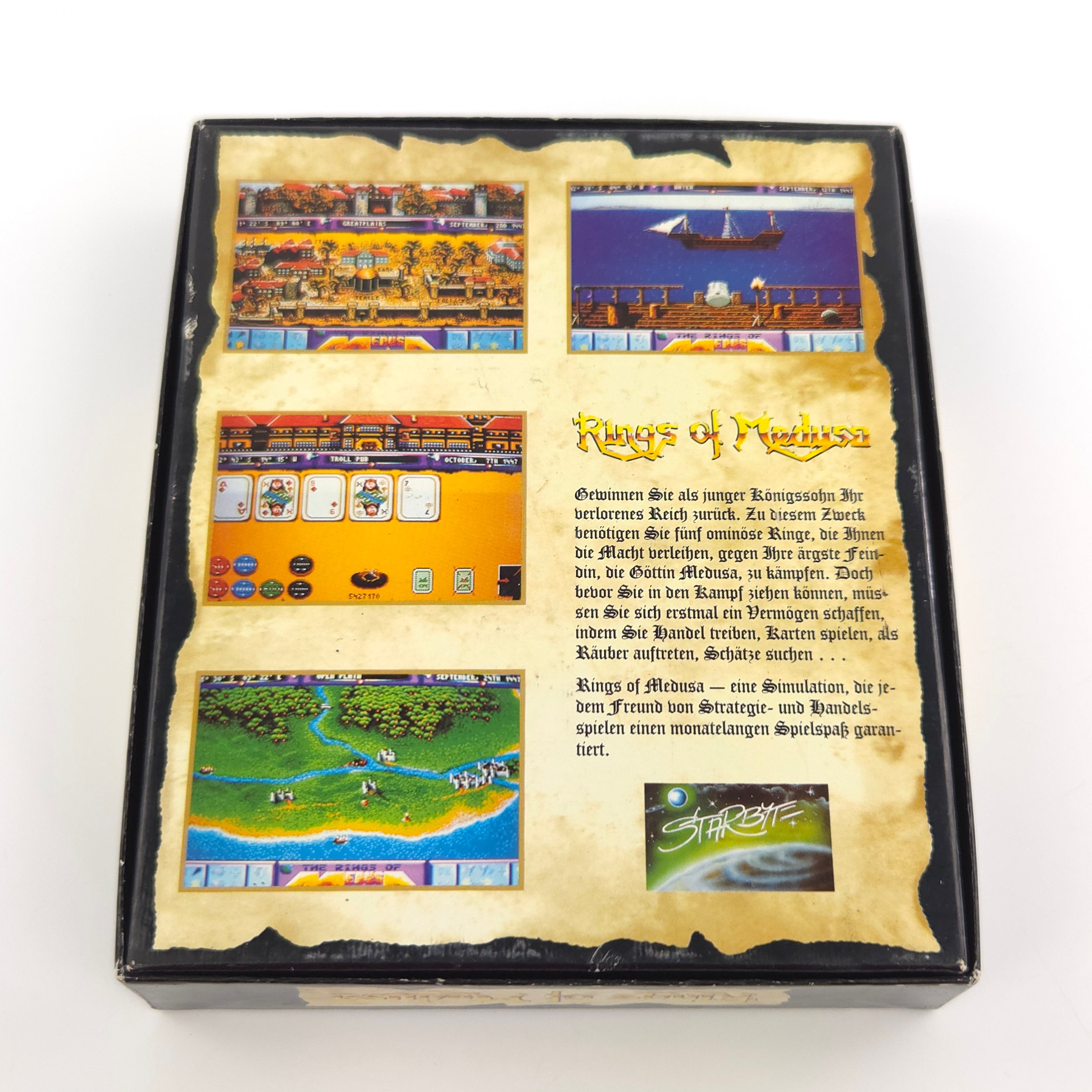 Atari ST Spiel – Rings of Medusa Diskette Anleitung OVP