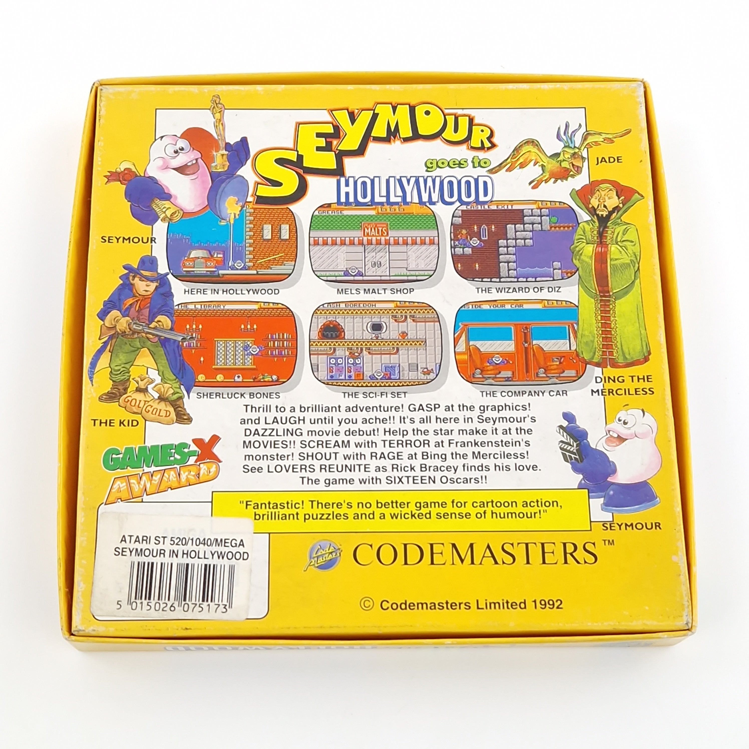 Atari ST Spiel – Seymour goes to Hollywood Diskette OVP
