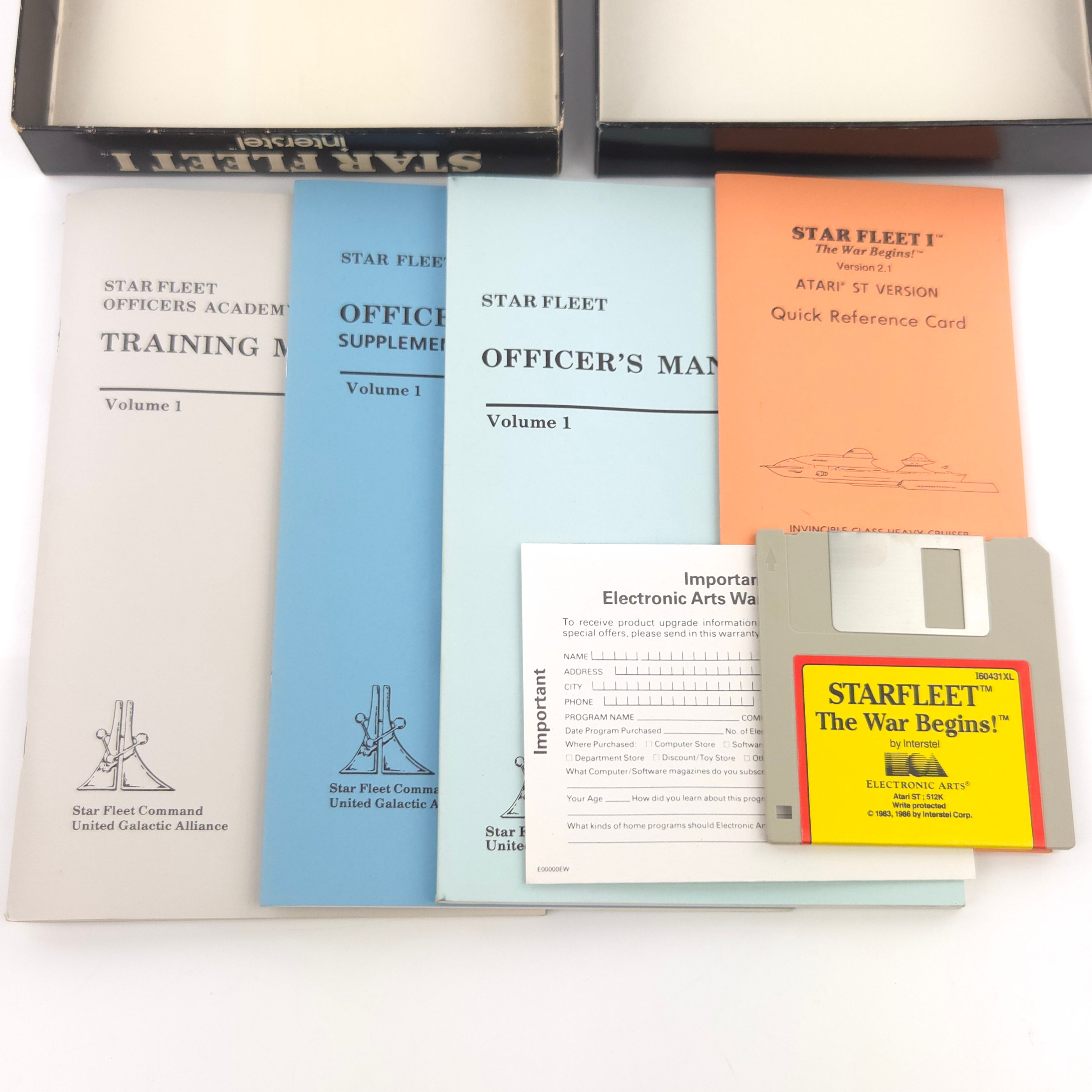 Atari ST Spiel – Star Fleet I The War Begins OVP Diskette