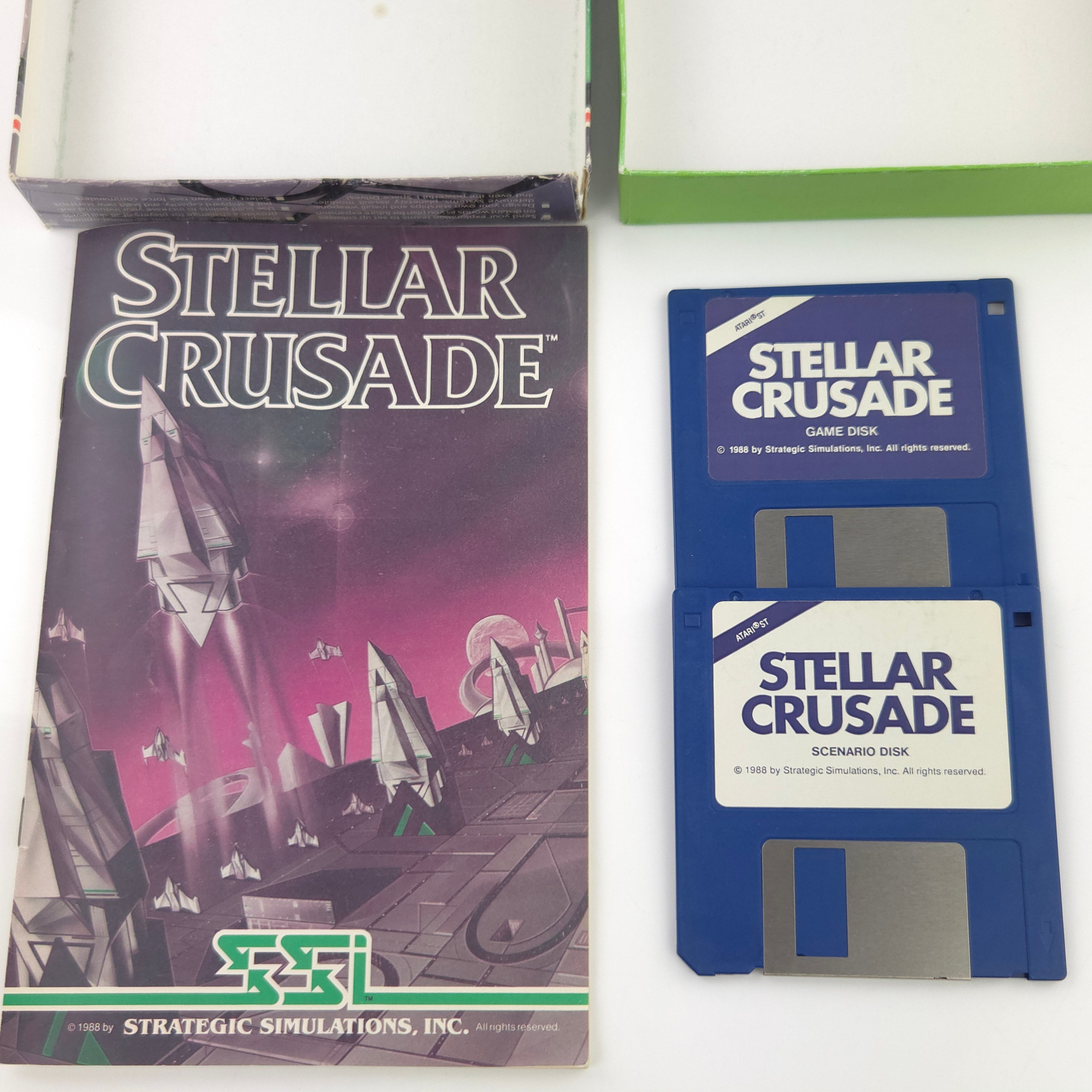 Atari ST Spiel – Stellar Crusade Diskette Anleitung OVP