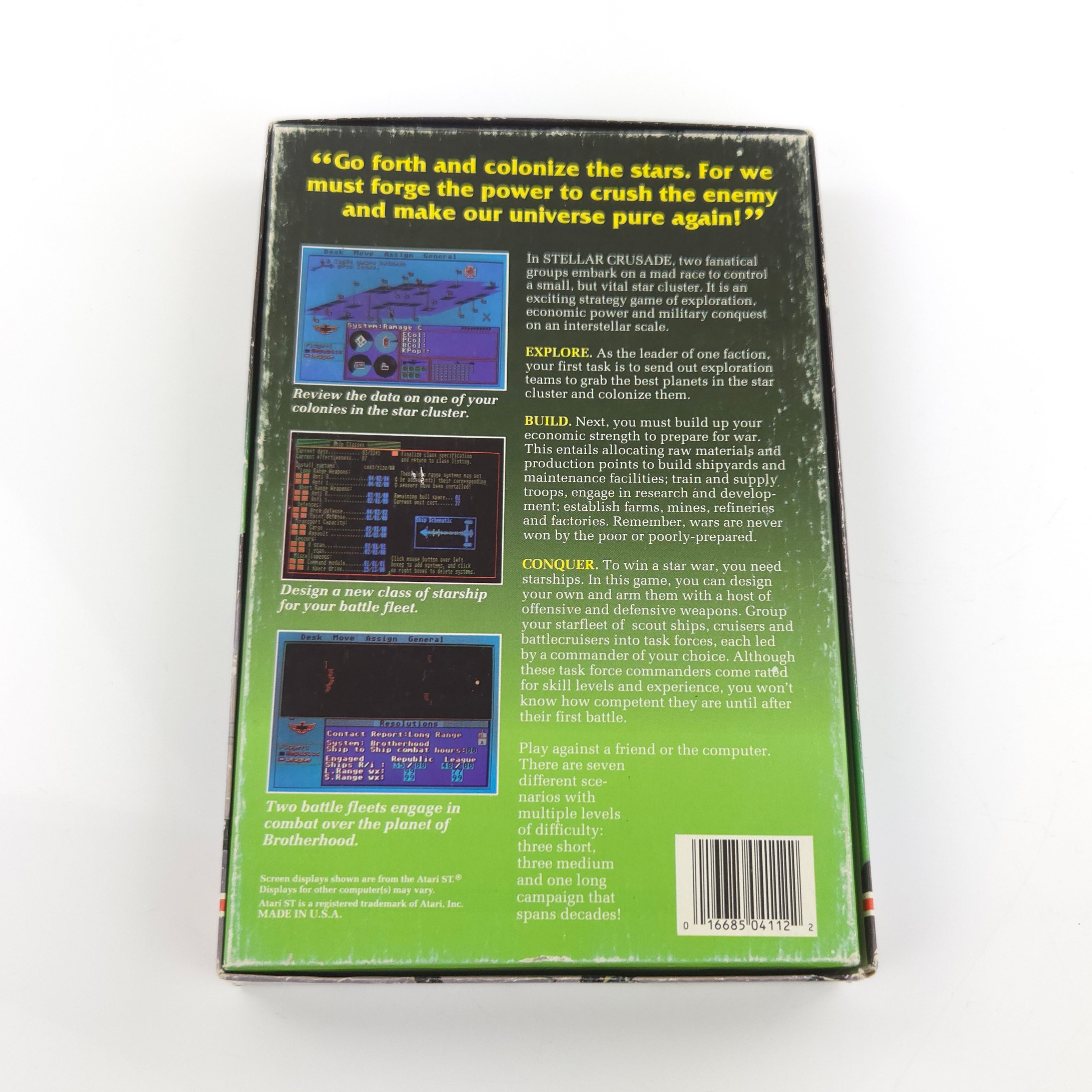 Atari ST Spiel – Stellar Crusade Diskette Anleitung OVP