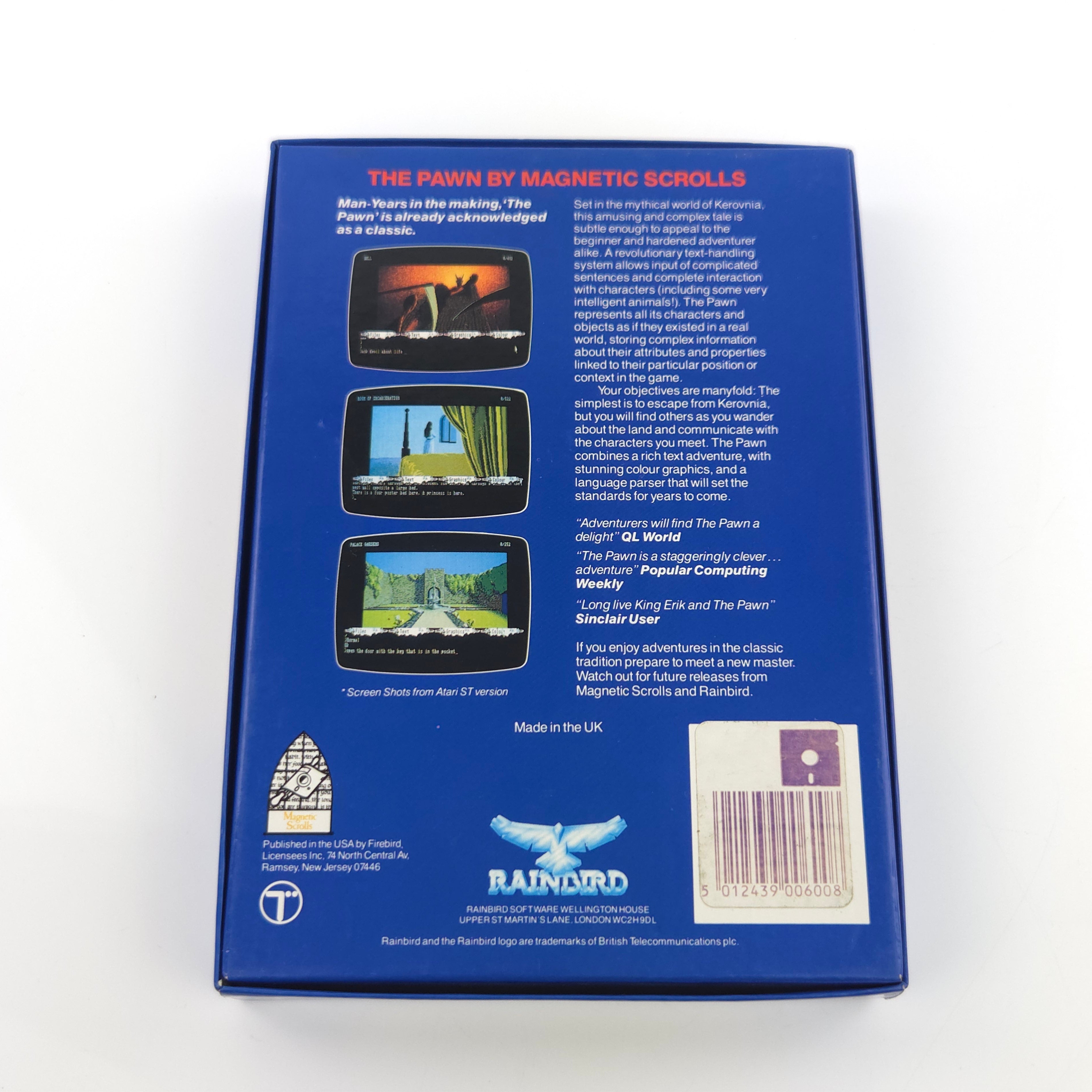 Atari ST Spiel – The Pawn Diskette Anleitung OVP