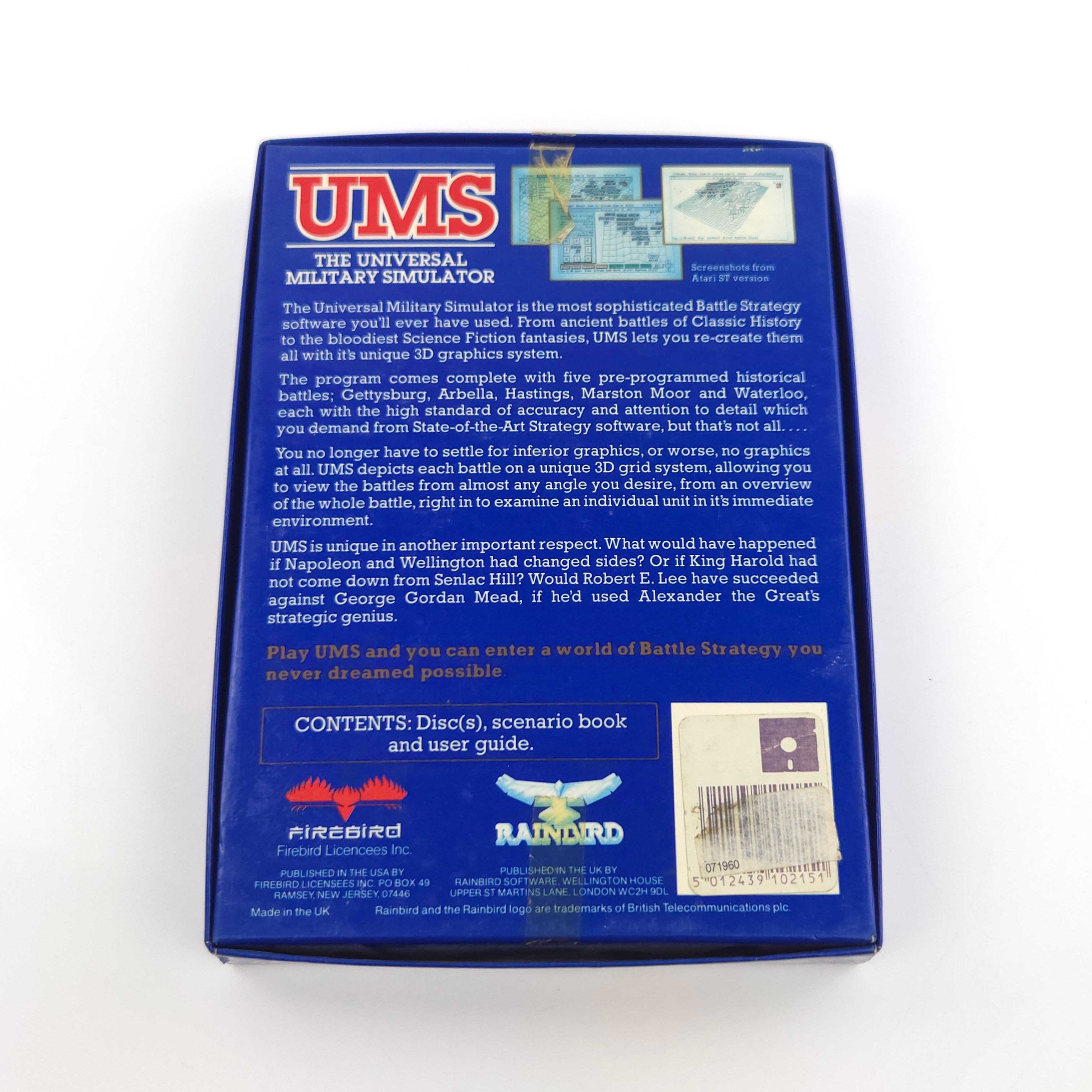 Atari ST Spiel – UMS The Universal Military Simulator OVP