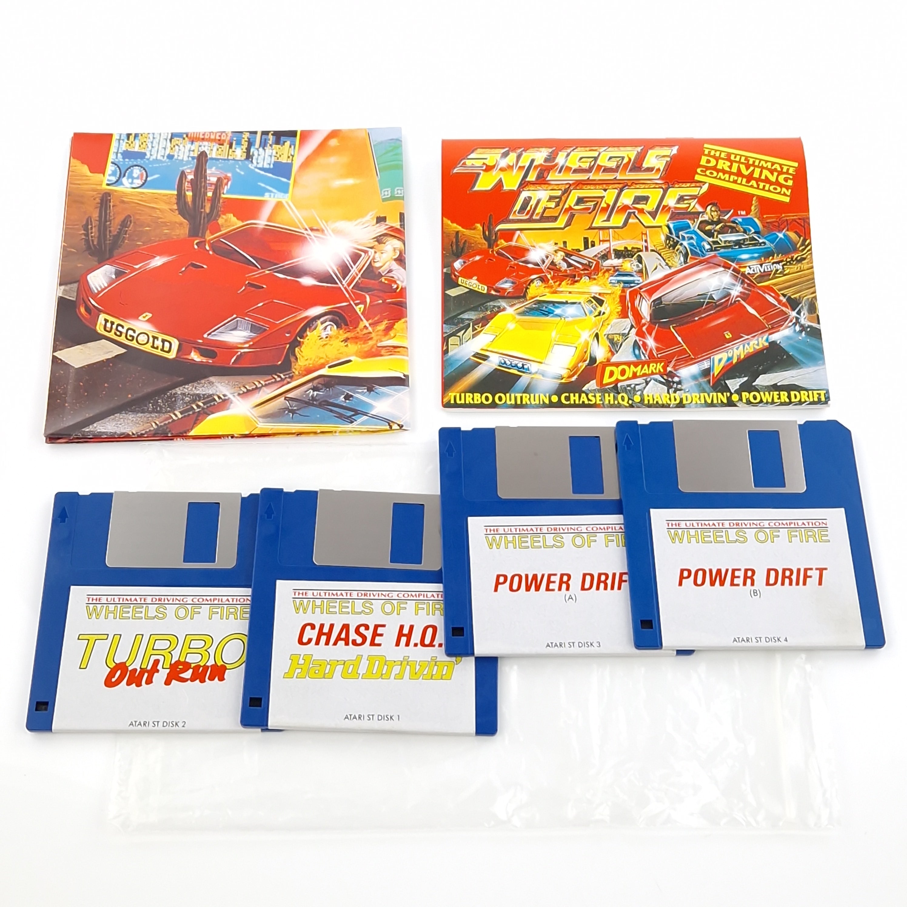 Atari ST Spiel – Wheels of Fire OVP Anleitung 4 Spiele