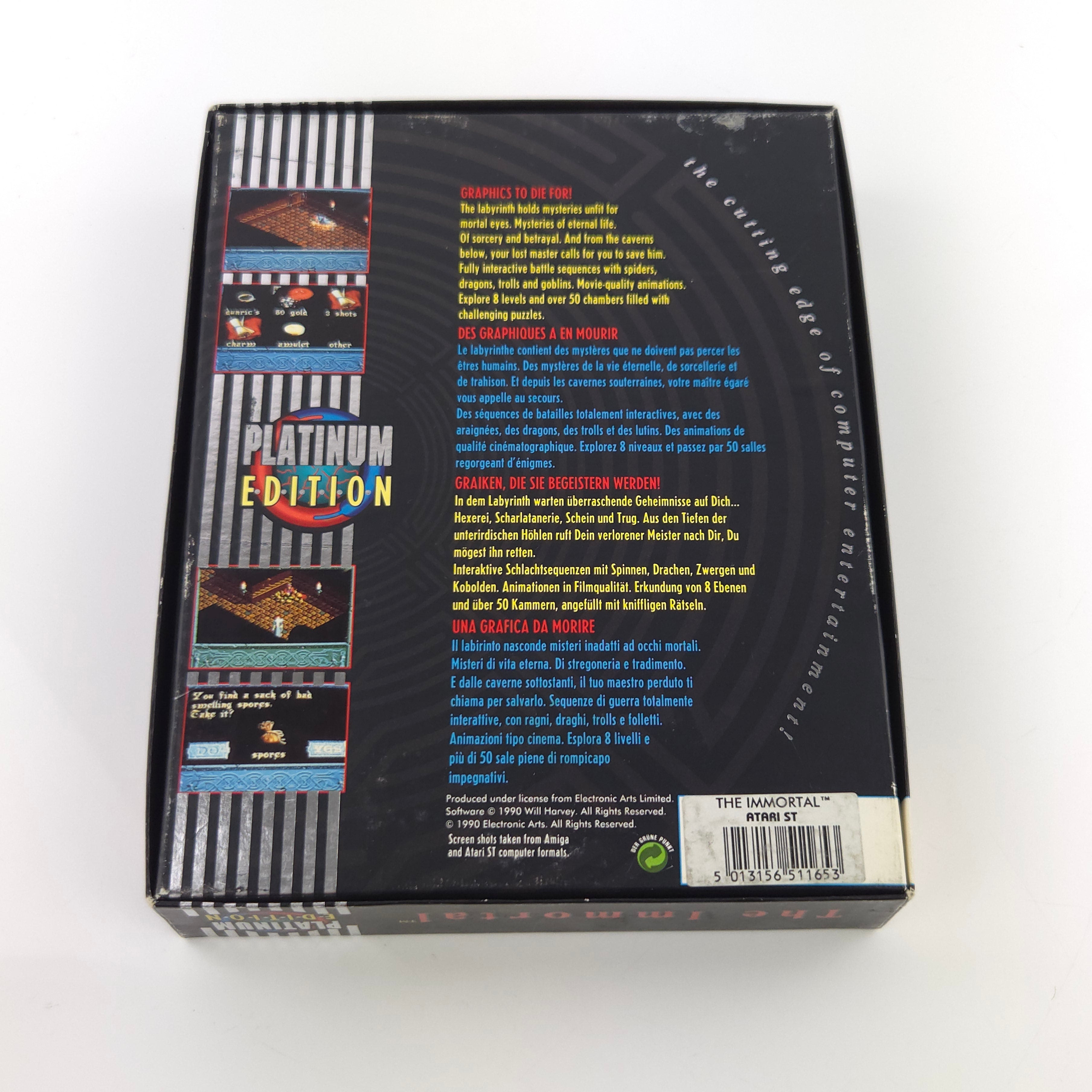 Atari ST Spiel – Will Harvey Presents The Immortal (OVP)