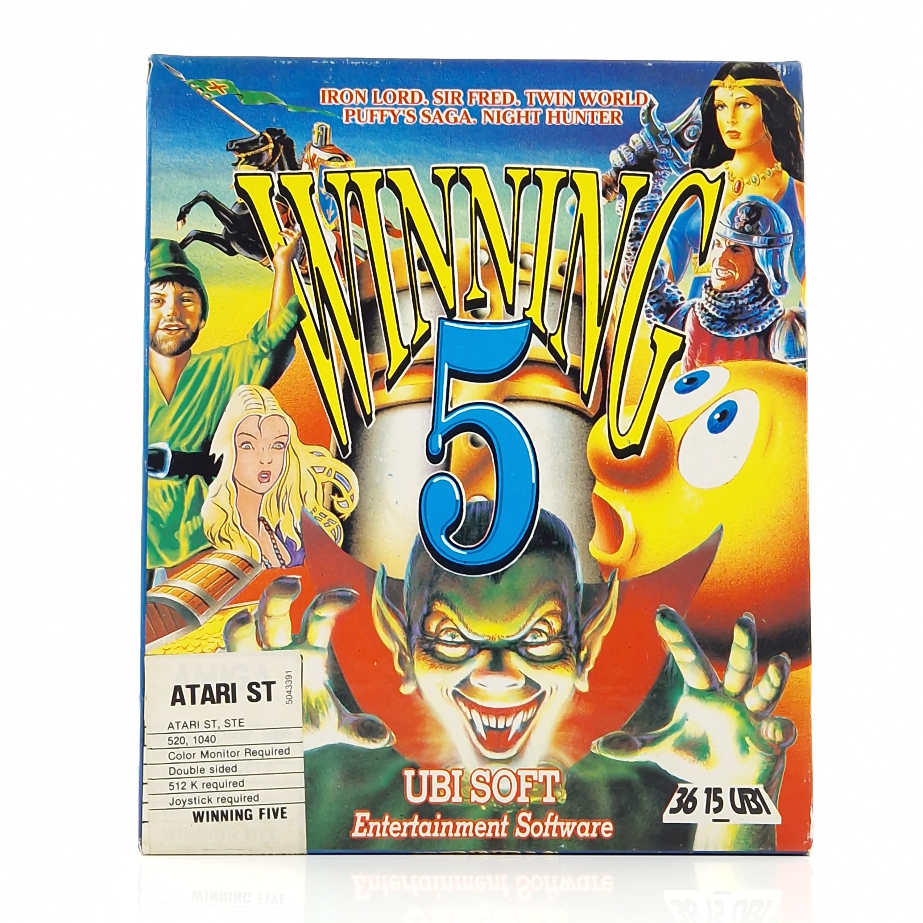 Atari ST Spiel – Winning 5 OVP Anleitung Ubisoft