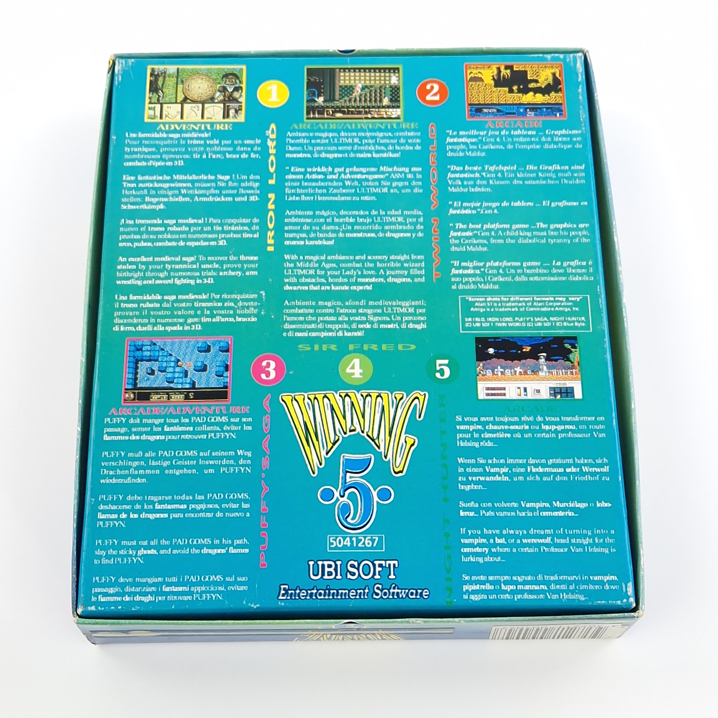 Atari ST Spiel – Winning 5 OVP Anleitung Ubisoft