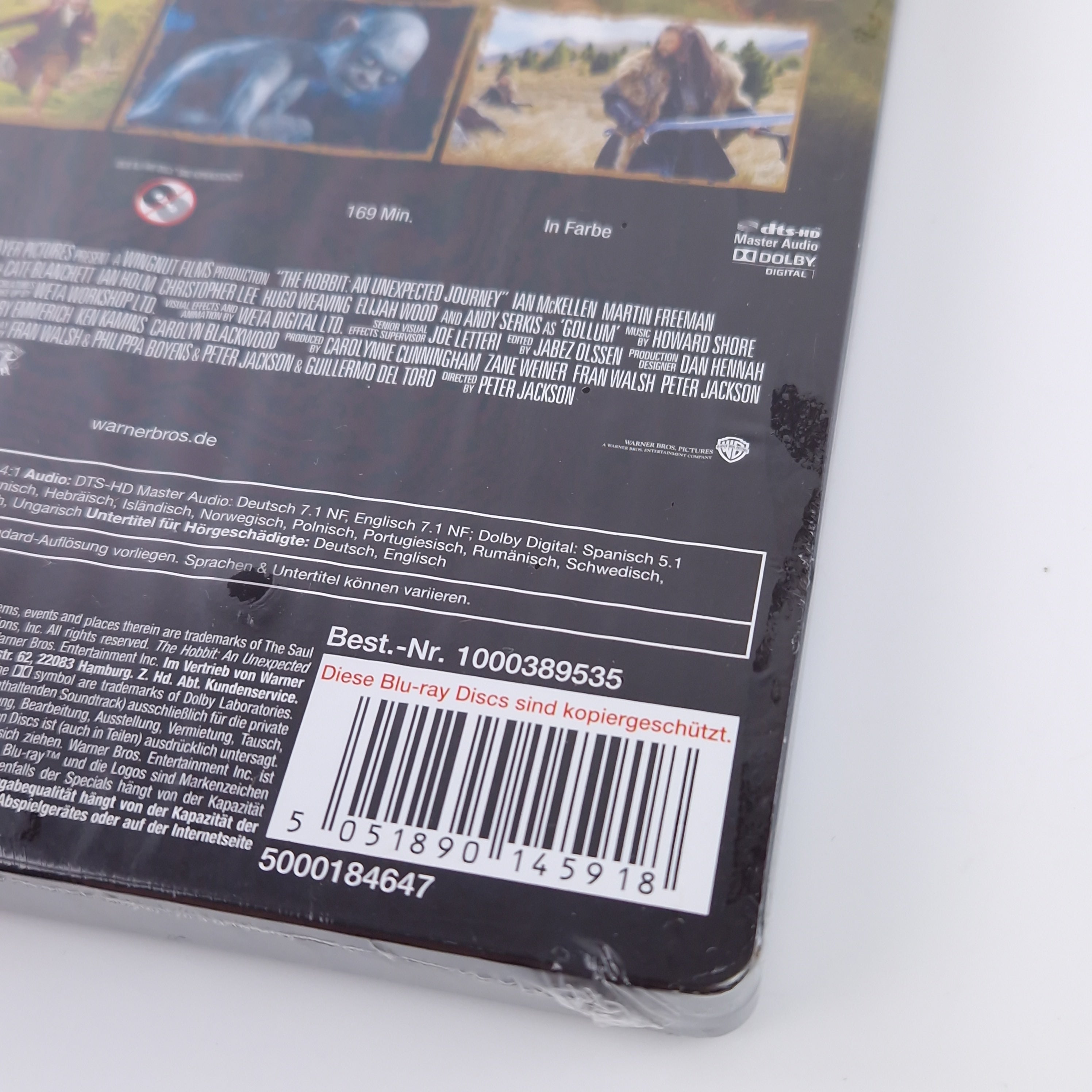 Blu Ray-Disc Der Hobbit eine unerwartete Reise Limitierte Steelbook-Edition NEU