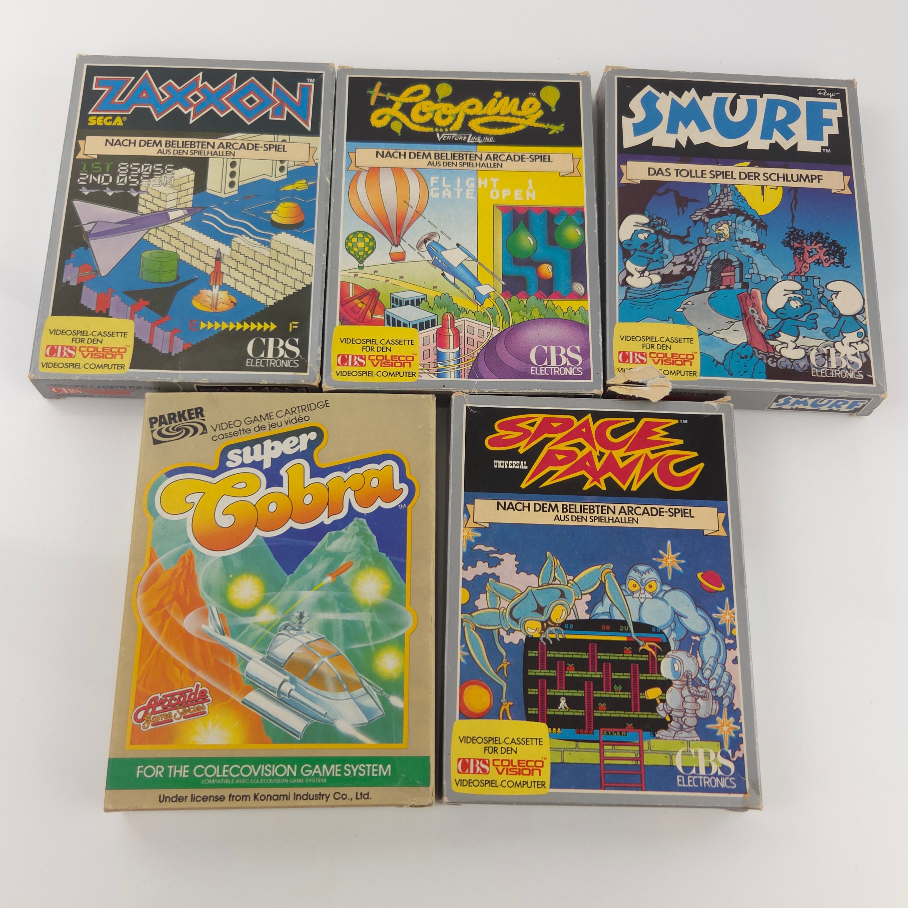 Coleco Vision Konsole 5 Spiele Set gut