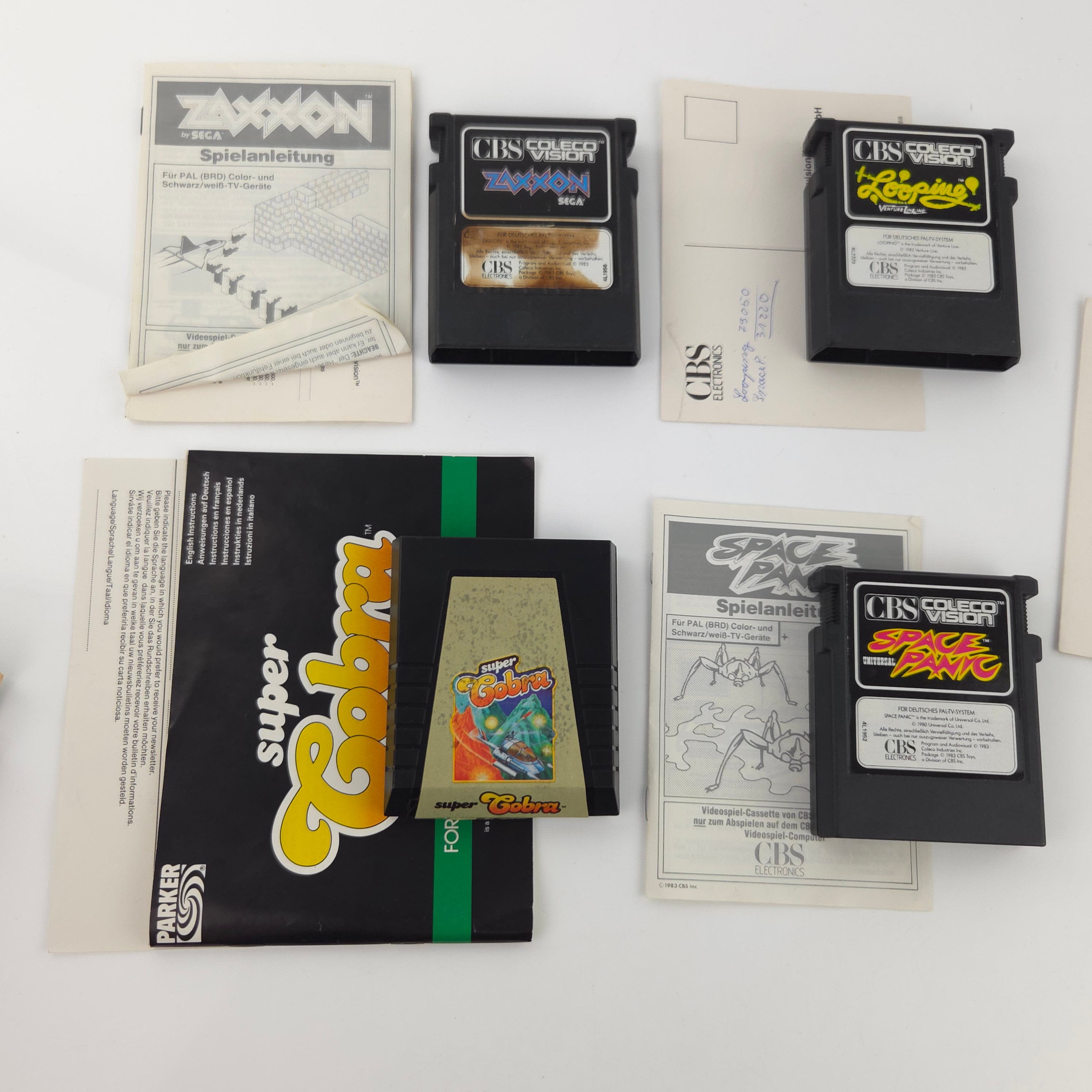 Coleco Vision Konsole 5 Spiele Set gut
