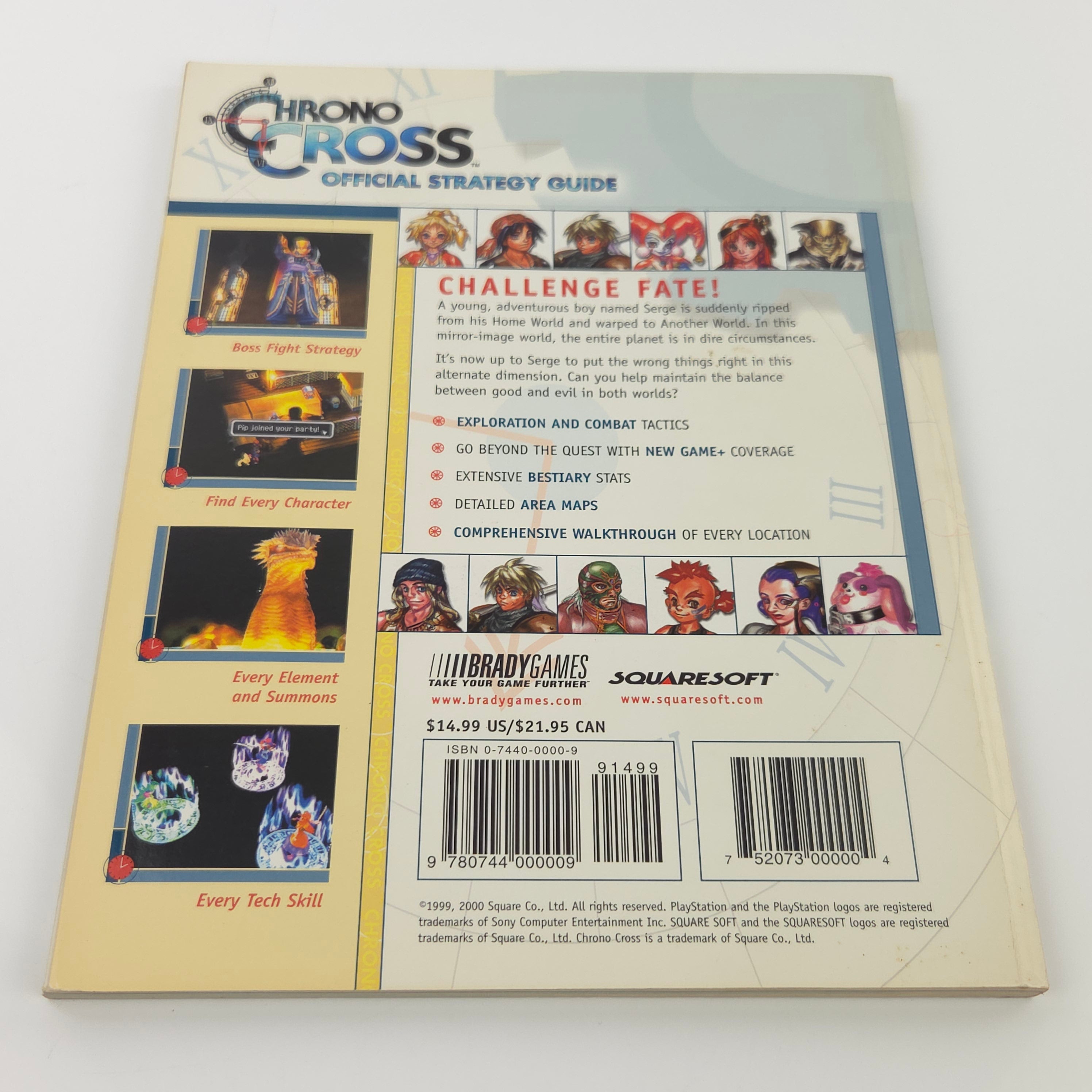 Playstation 1 Chrono Chross Bradygames Strategy Guide Buch