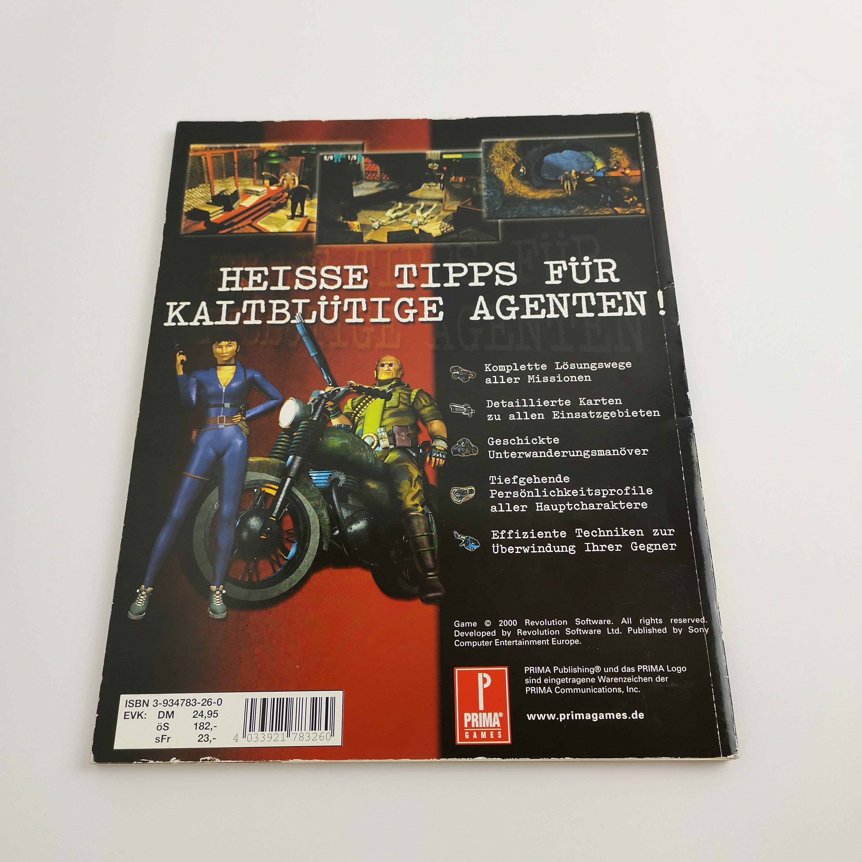 PlayStation Cold Blood Primas offizielles Lösungsbuch PS1