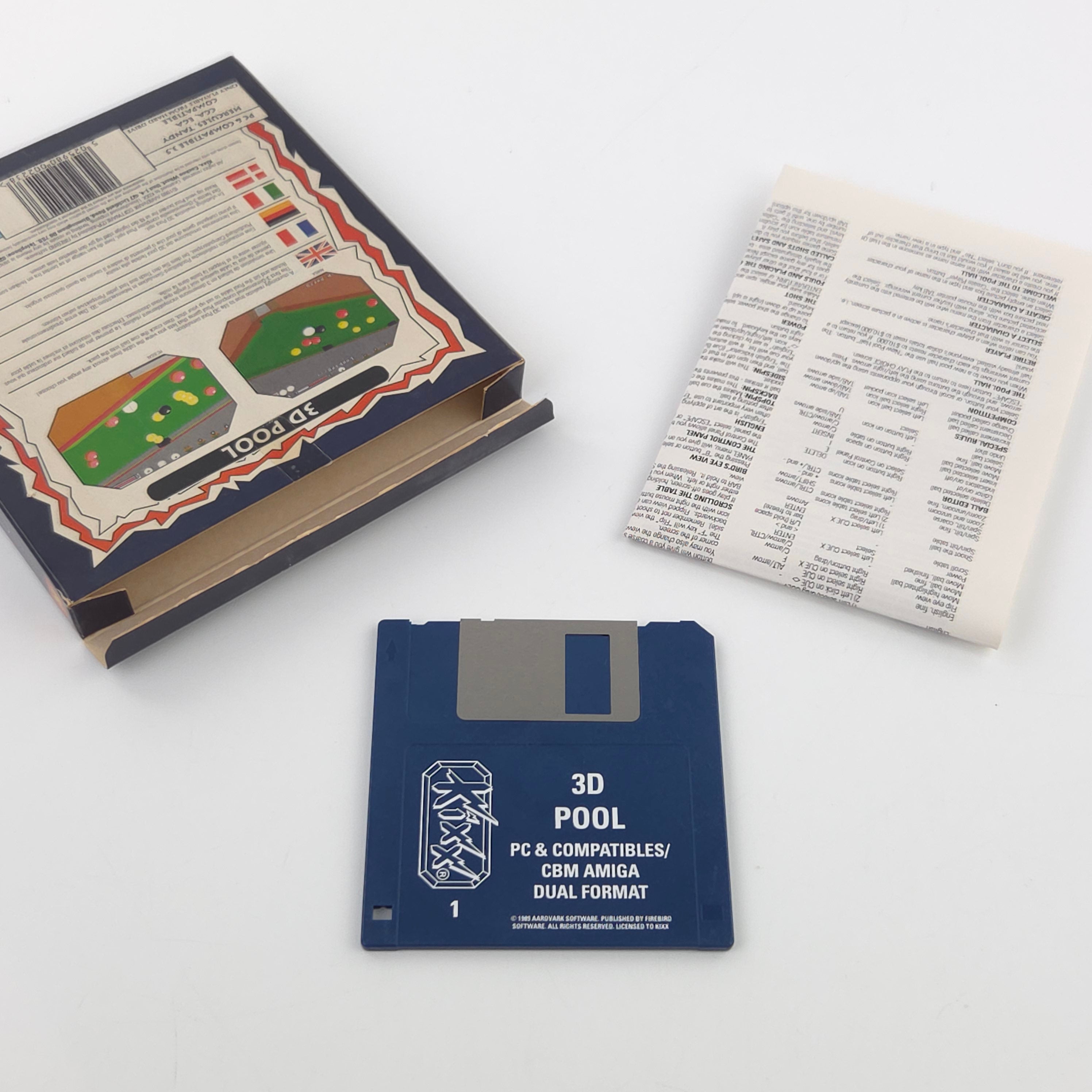 Commodore Amiga Spiel – 3D Pool (OVP PAL)