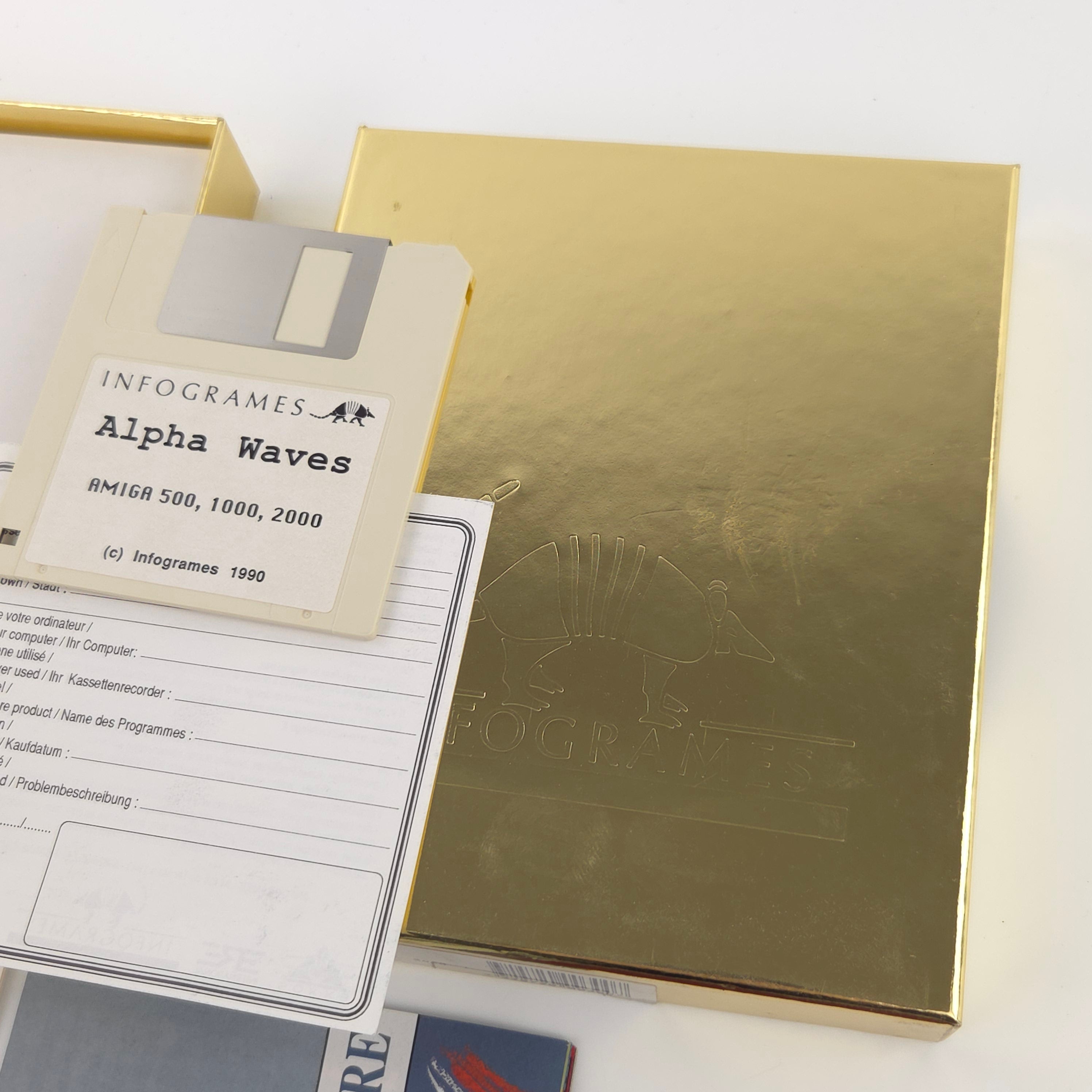 Commodore Amiga Spiel – Alpha Waves (OVP PAL)