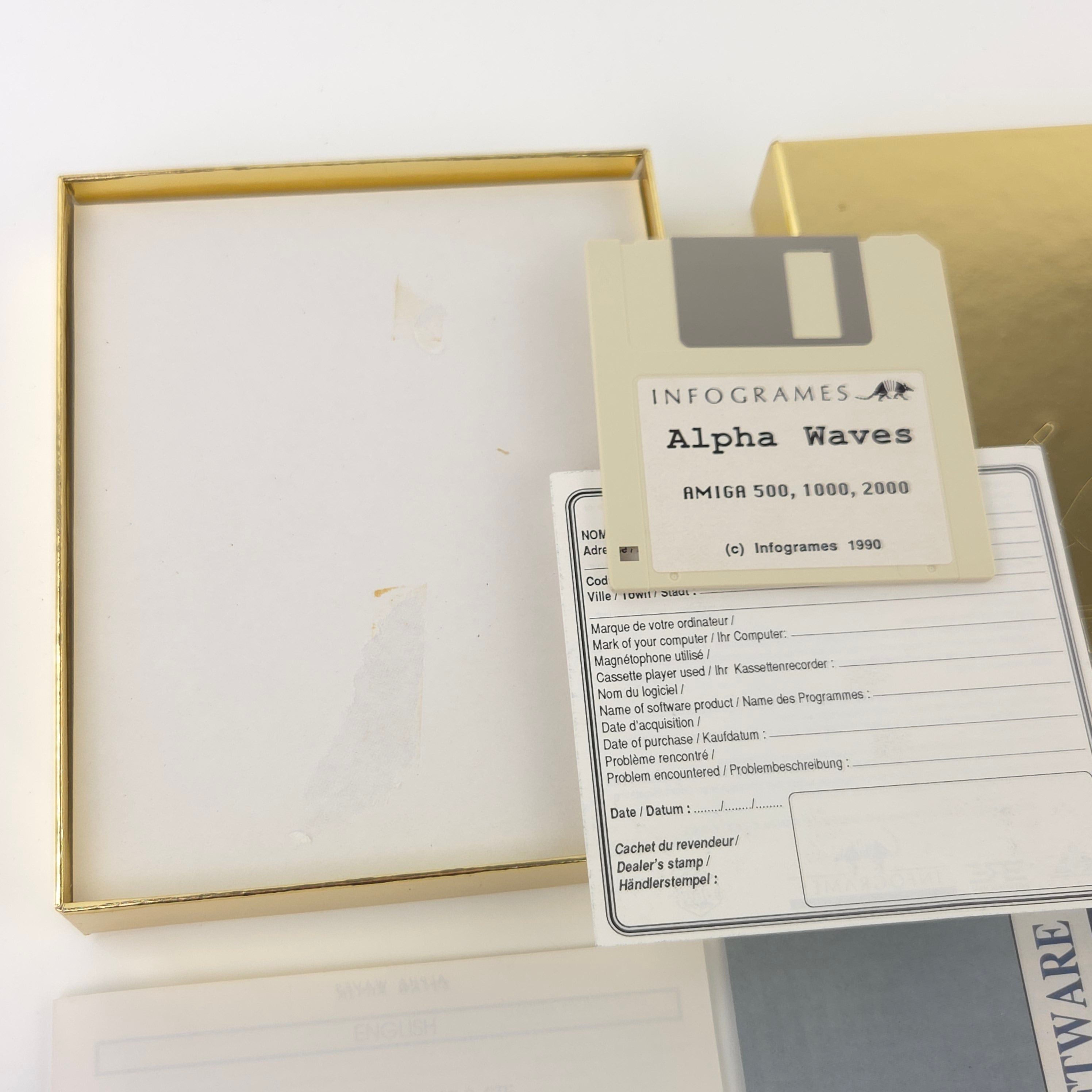 Commodore Amiga Spiel – Alpha Waves (OVP PAL)