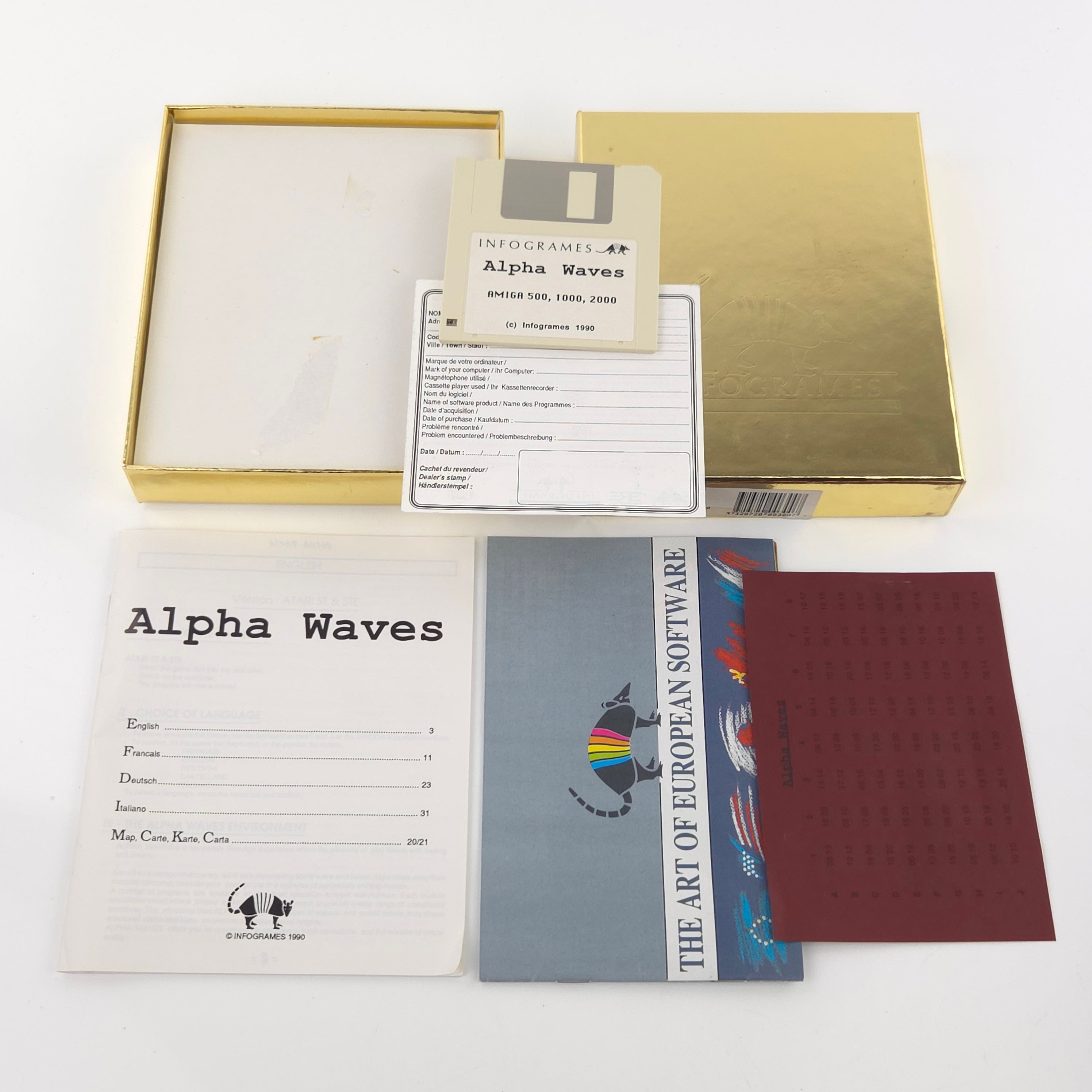 Commodore Amiga Spiel – Alpha Waves (OVP PAL)