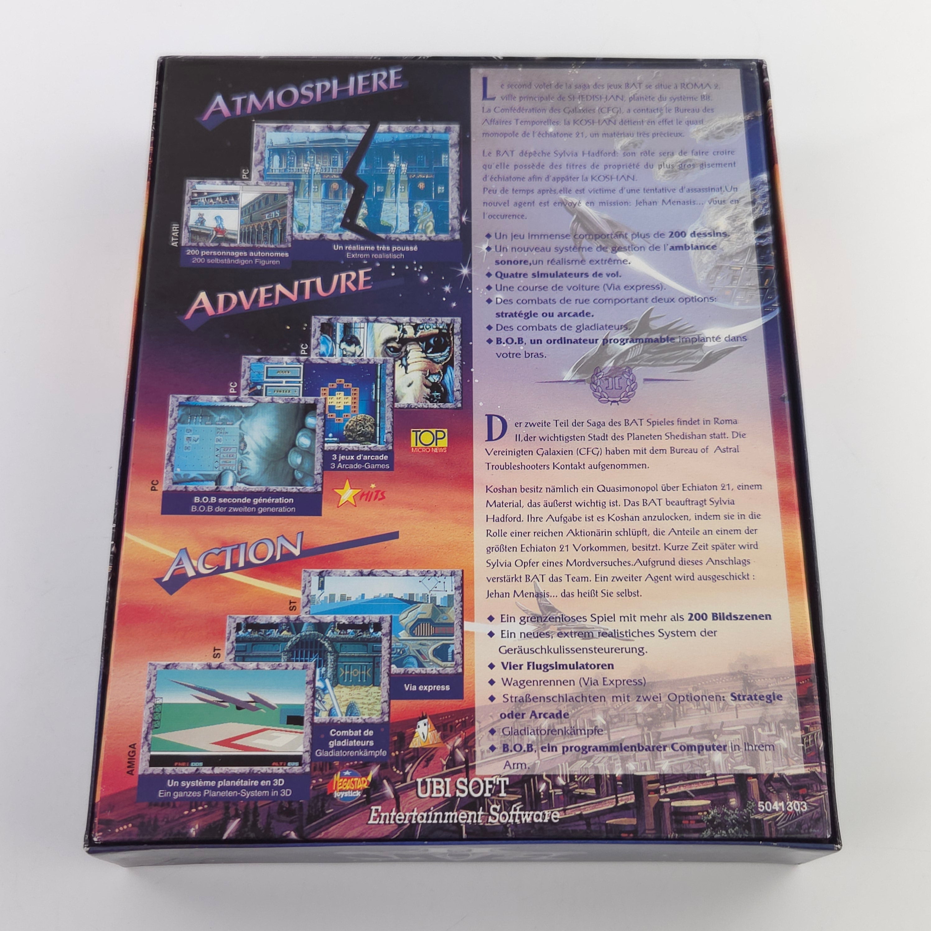 Amiga Spiel B.A.T. II Big Box OVP PAL Diskette Ubisoft
