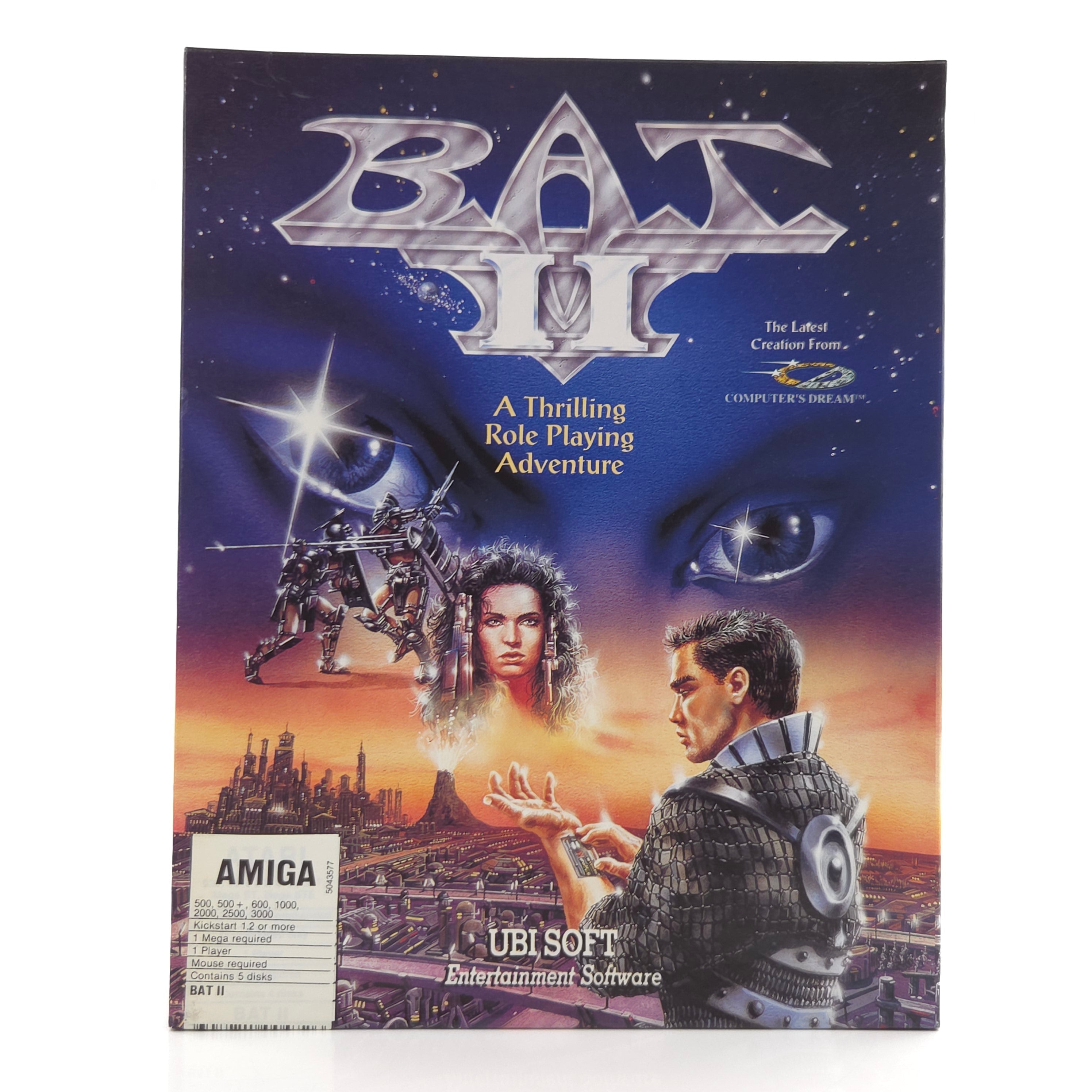 Amiga Spiel B.A.T. II Big Box OVP PAL Diskette Ubisoft