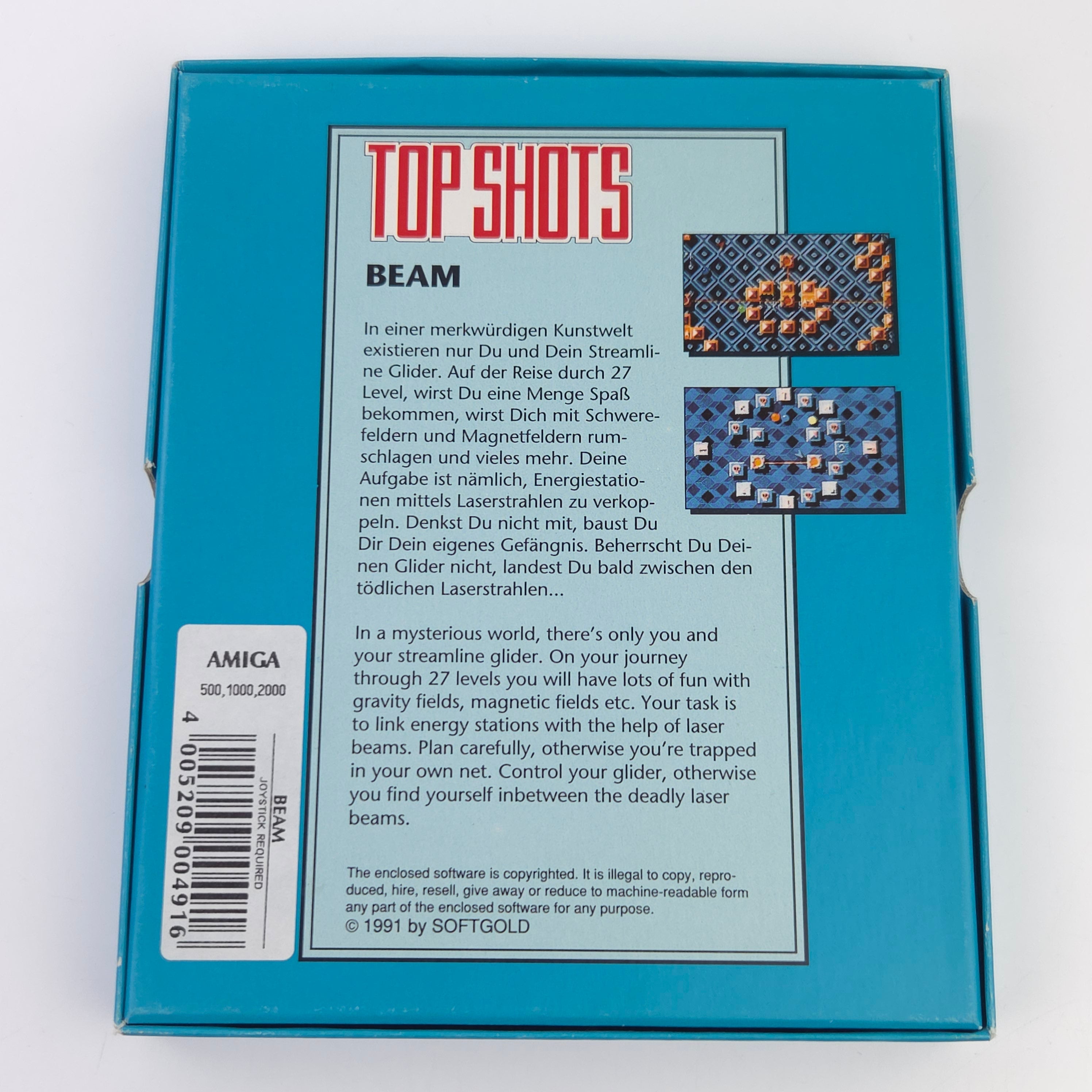 Commodore Amiga Spiel – BEAM Top Shots (OVP)