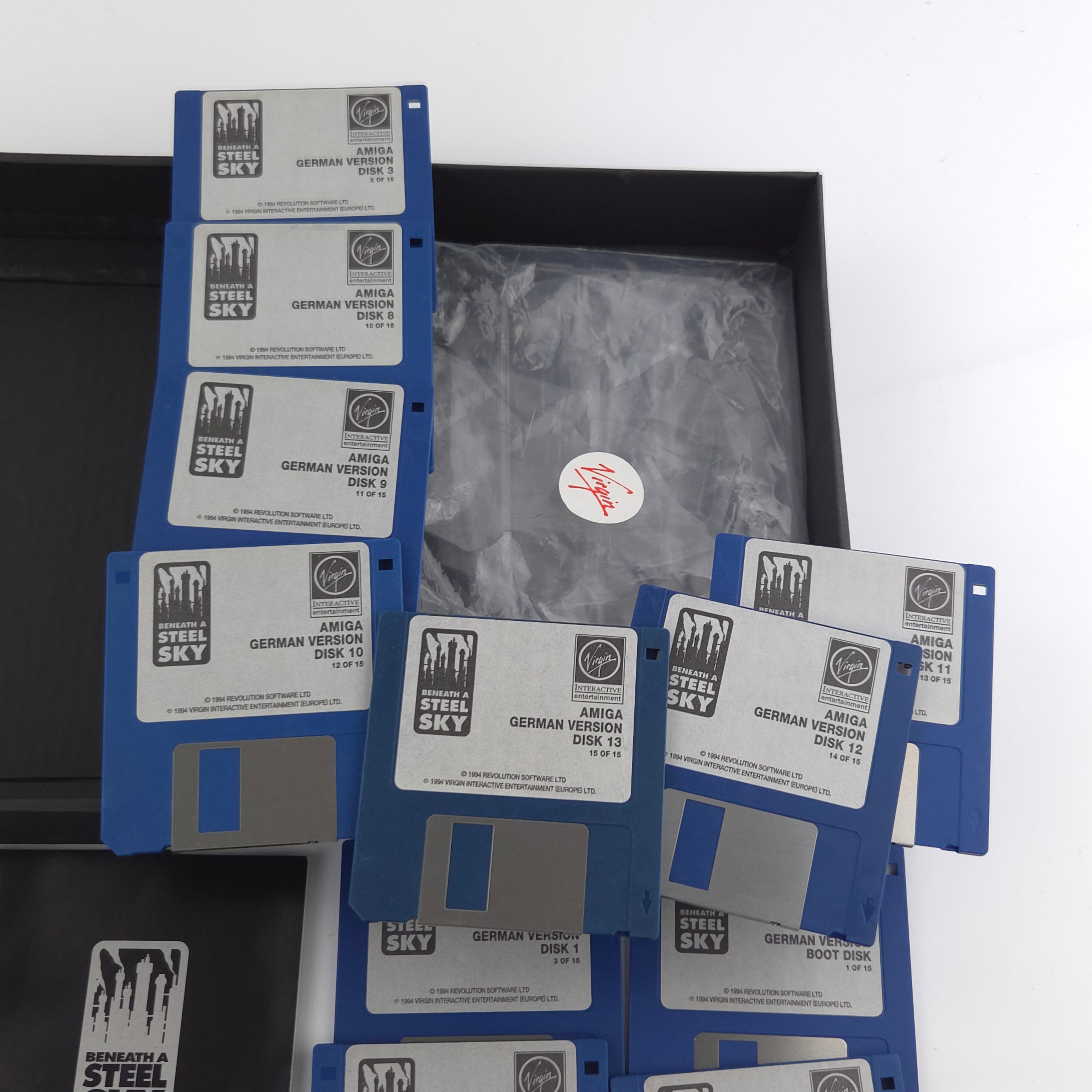 Amiga Spiel Beneath a Steel Sky Big Box OVP PAL Diskette