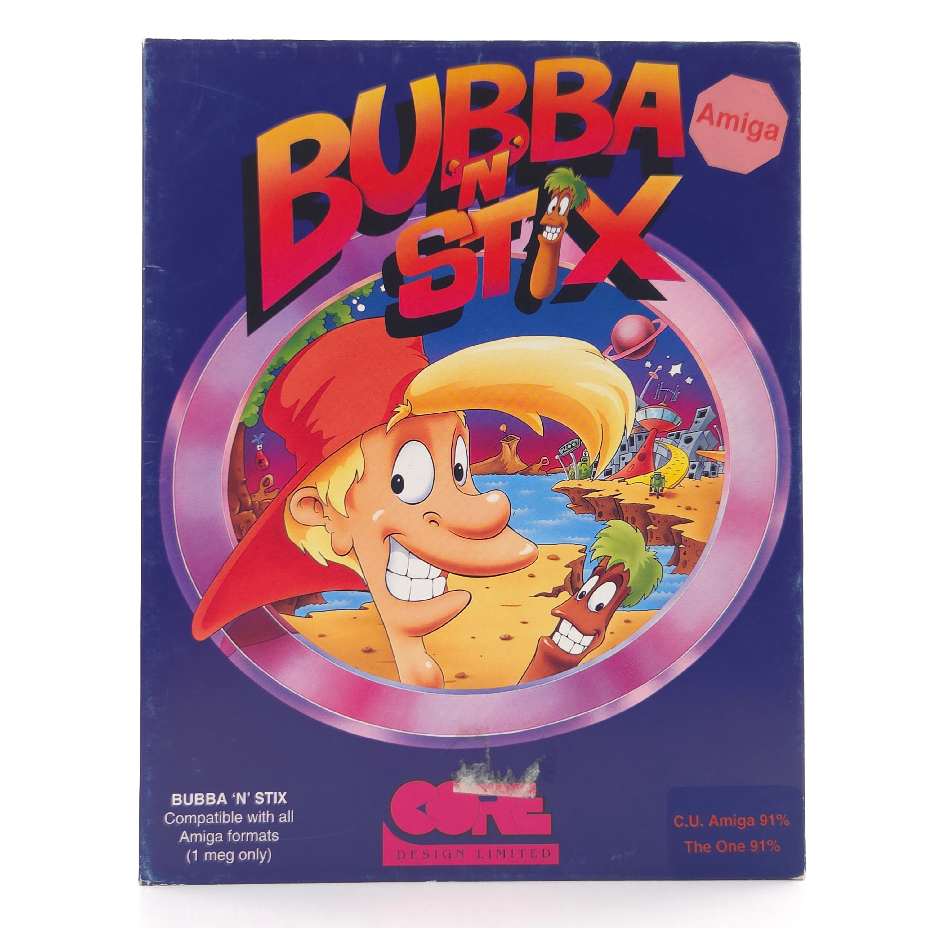Amiga Spiel Bubba N Stix Big Box OVP CBM Diskette PAL