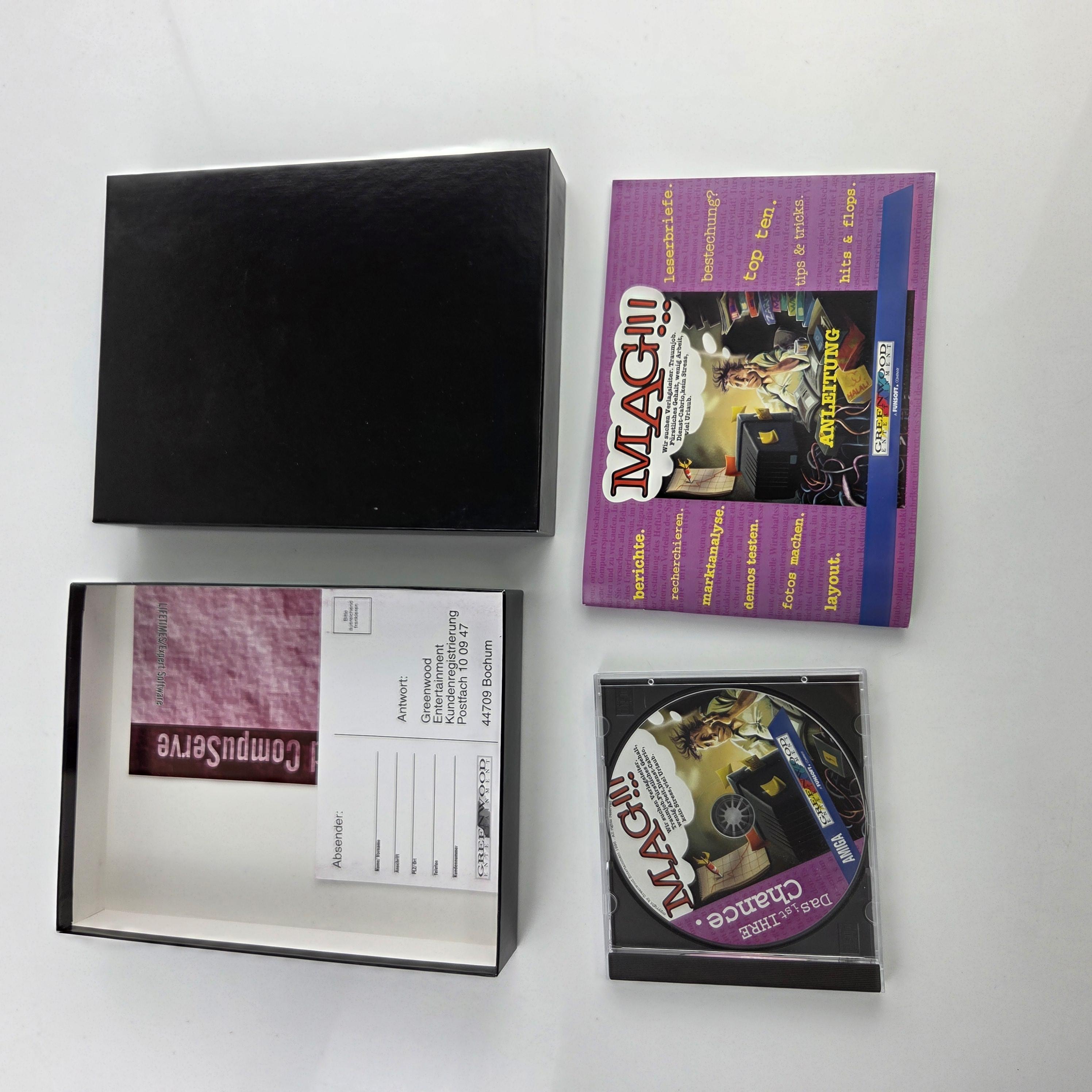 Amiga CD Spiel MAG Wir suchen Verlagsleiter OVP PAL