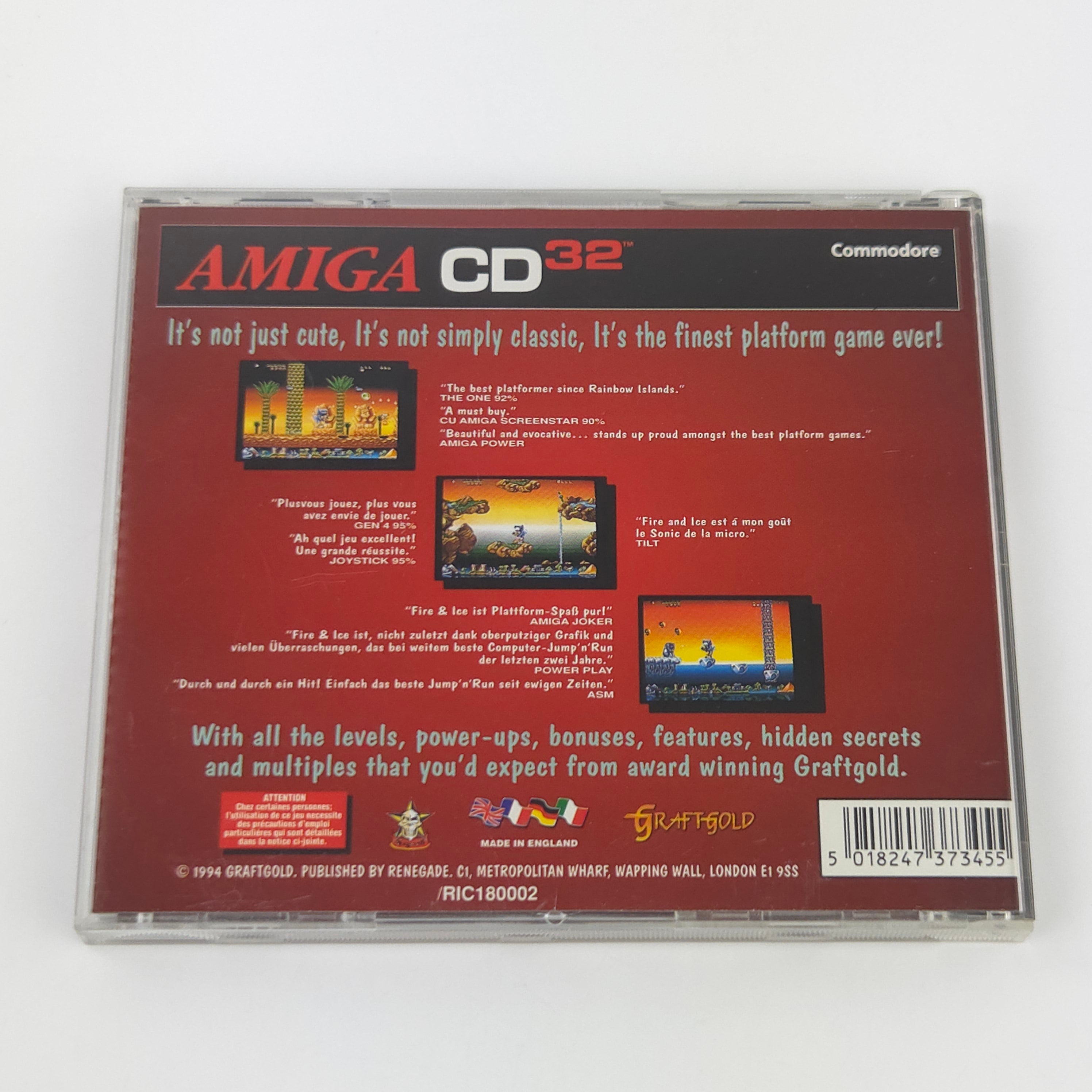 Commodore Amiga CD32 Spiel – Fire & Ice (OVP PAL)