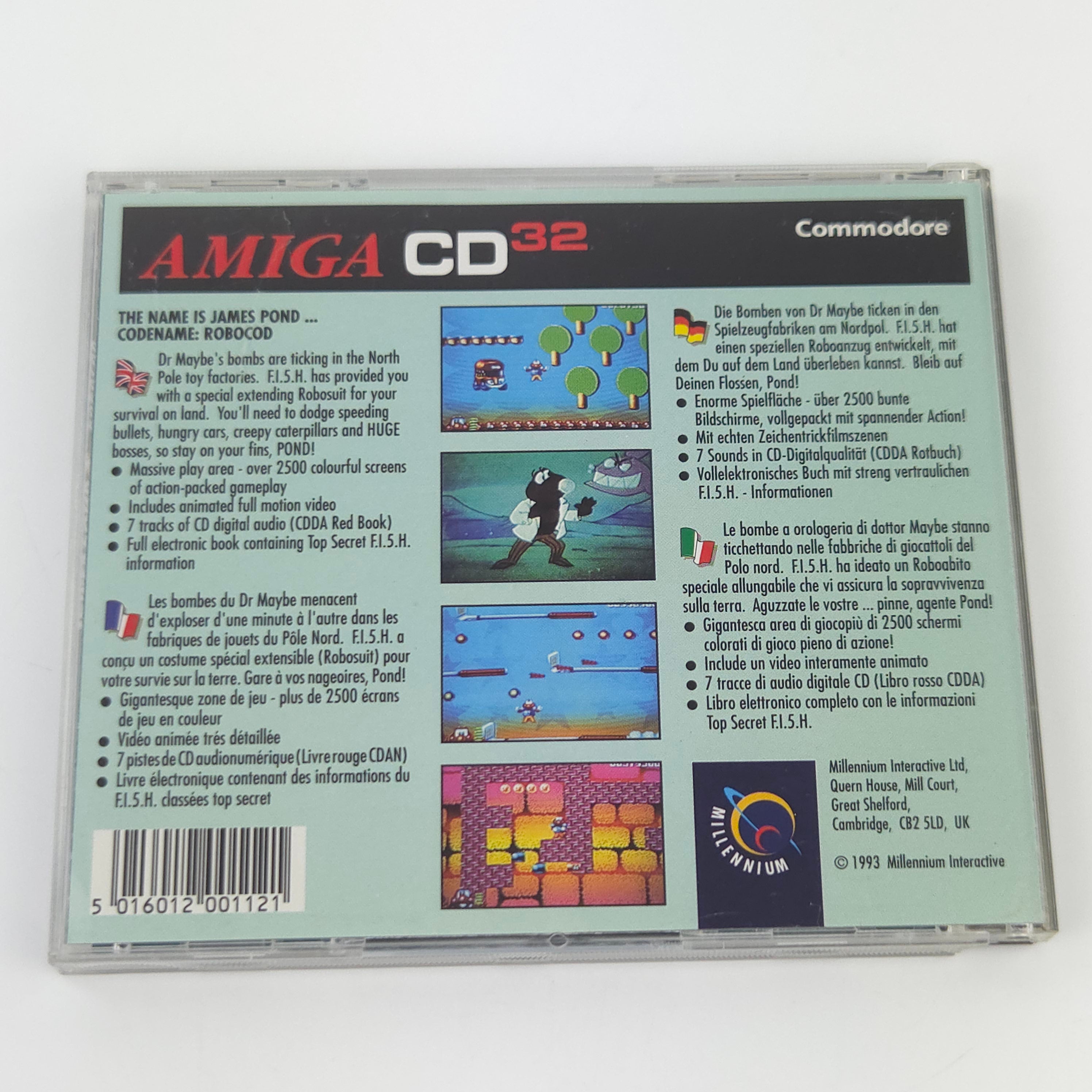 Commodore Amiga CD32 Spiel – James Pond 2 Robocod (OVP)
