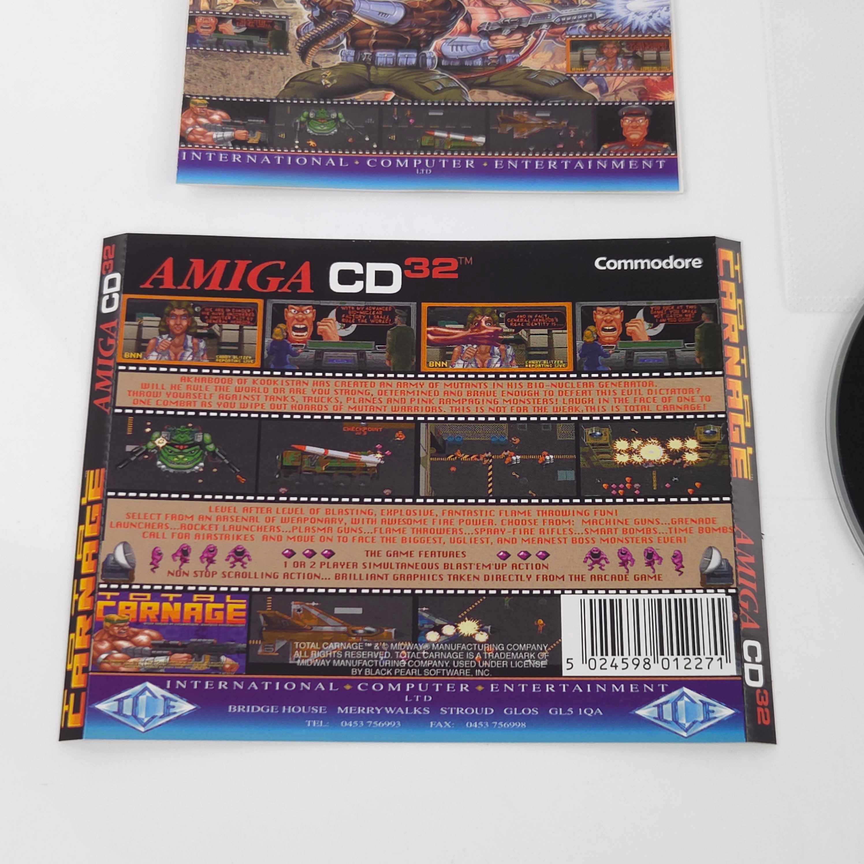 Commodore Amiga CD32 Spiel – Total Carnage OVP PAL