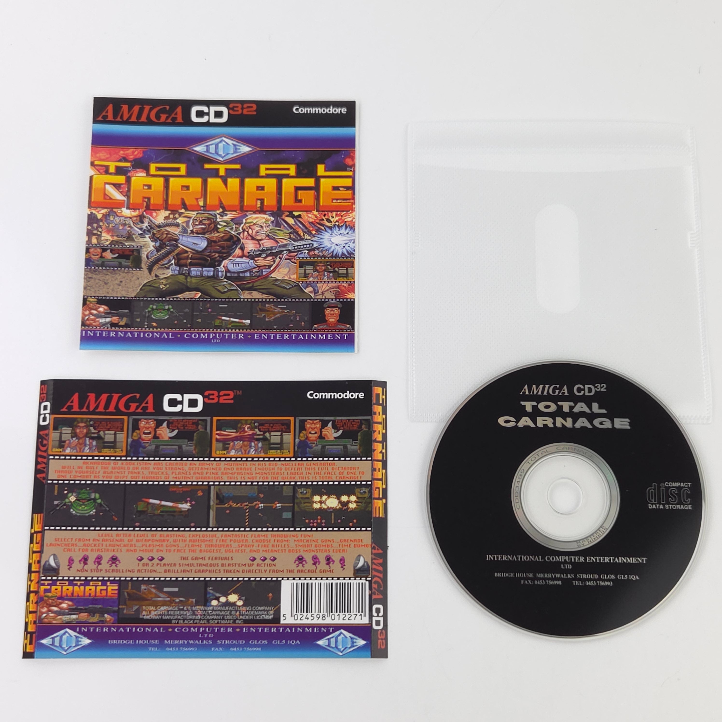 Commodore Amiga CD32 Spiel – Total Carnage OVP PAL