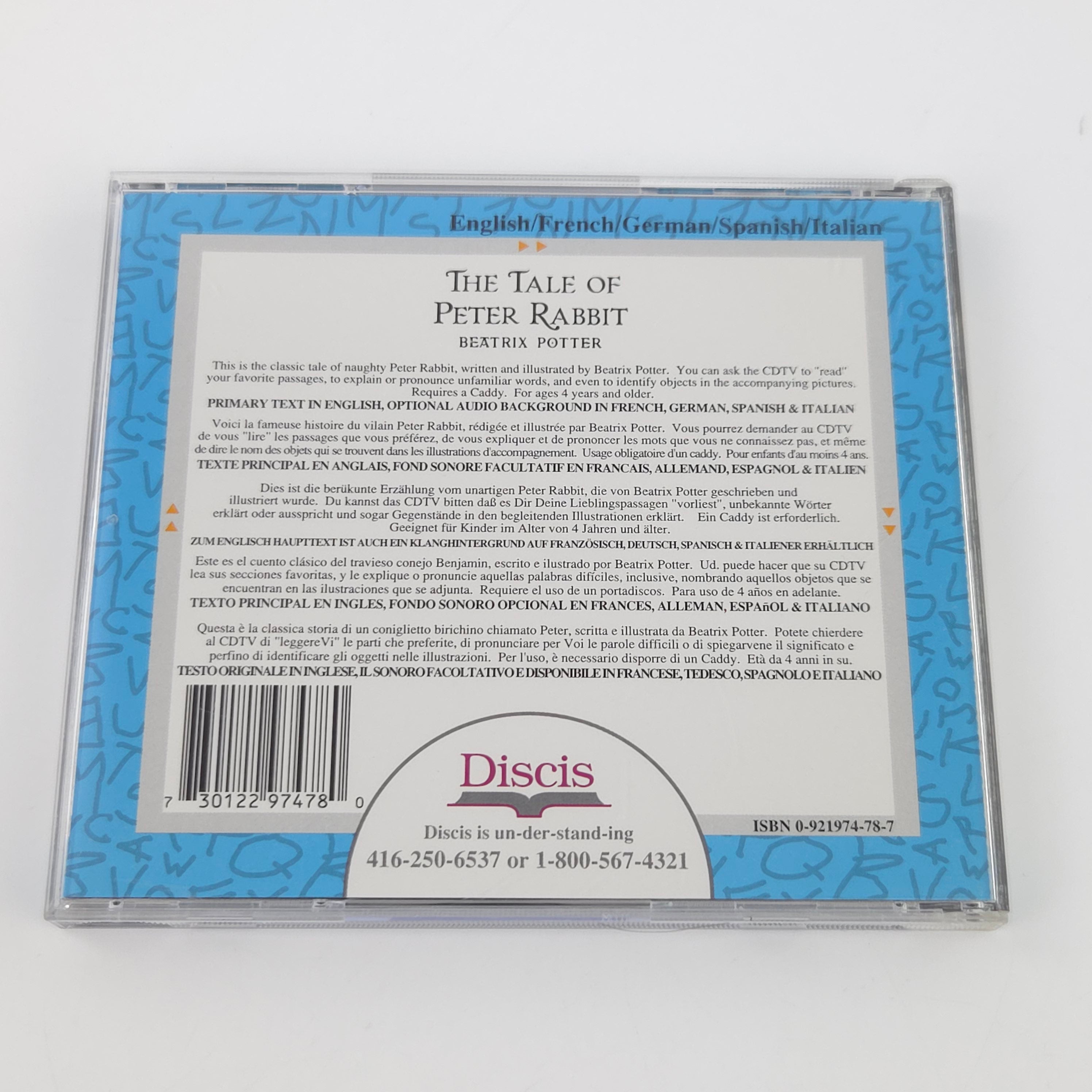 Commodore Amiga CDTV Spiel – The Tale of Peter Rabbit