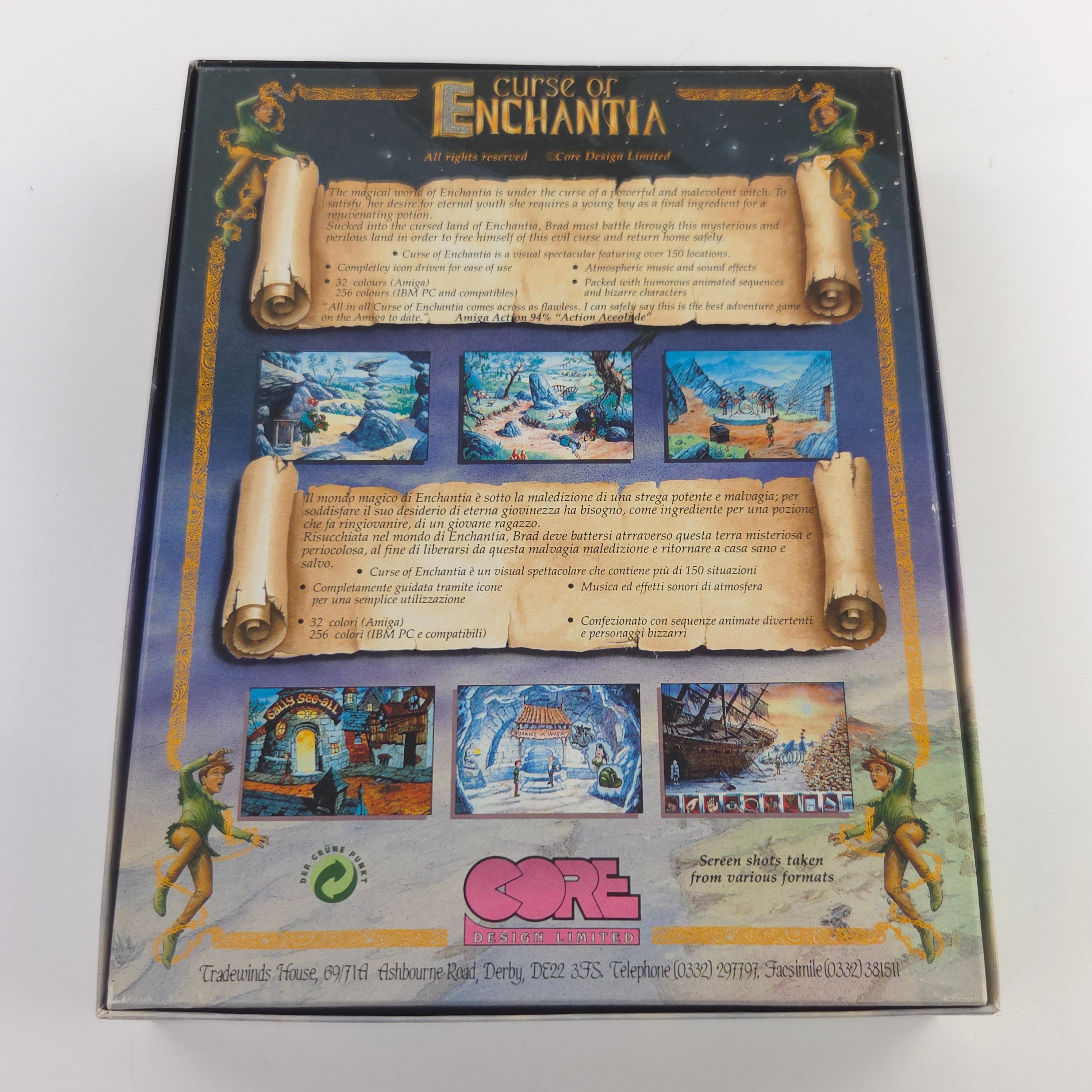 Amiga Spiel Curse of Enchantia Big Box OVP PAL Diskette