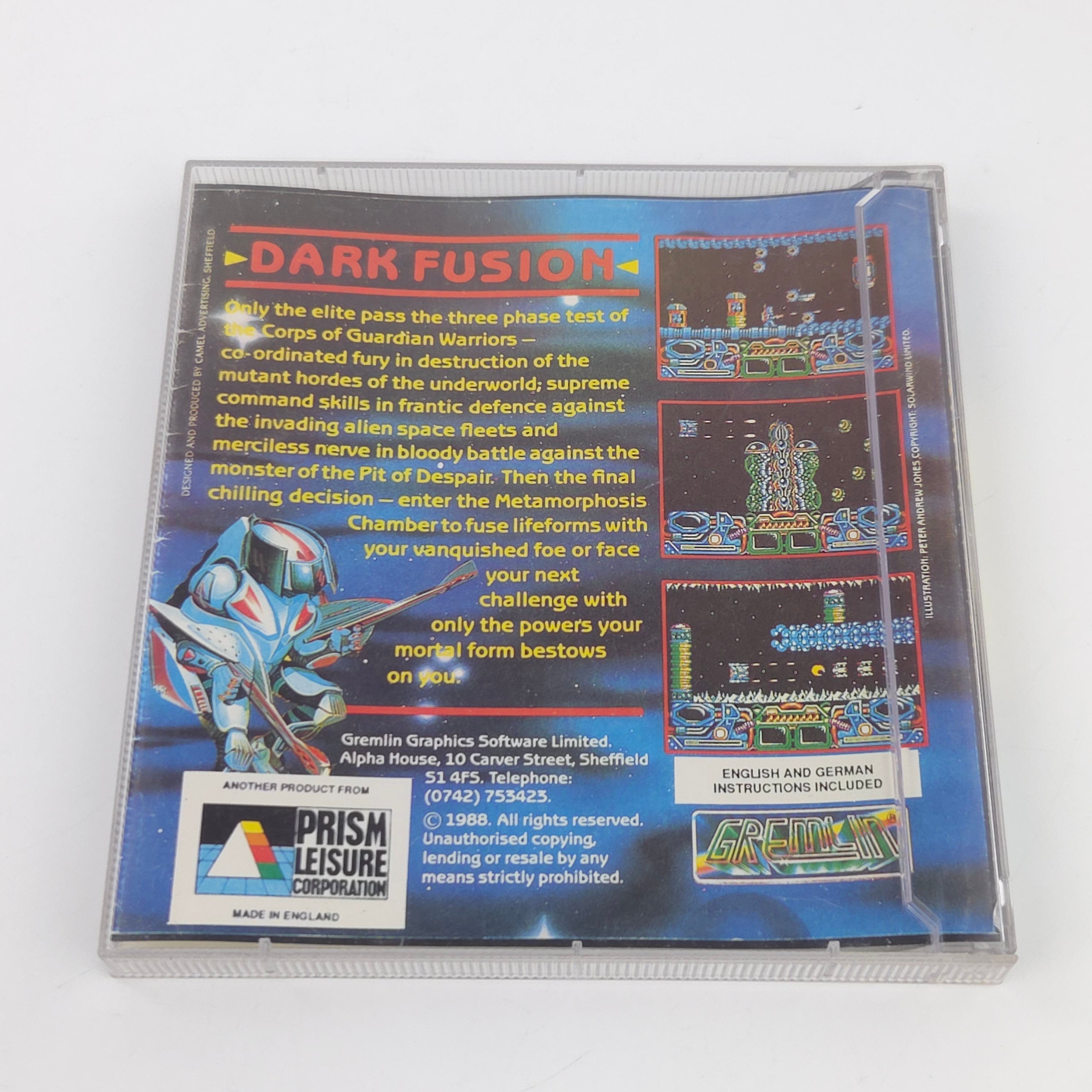 Commodore Amiga Spiel Dark Fusion Jewel Case OVP PAL 1988