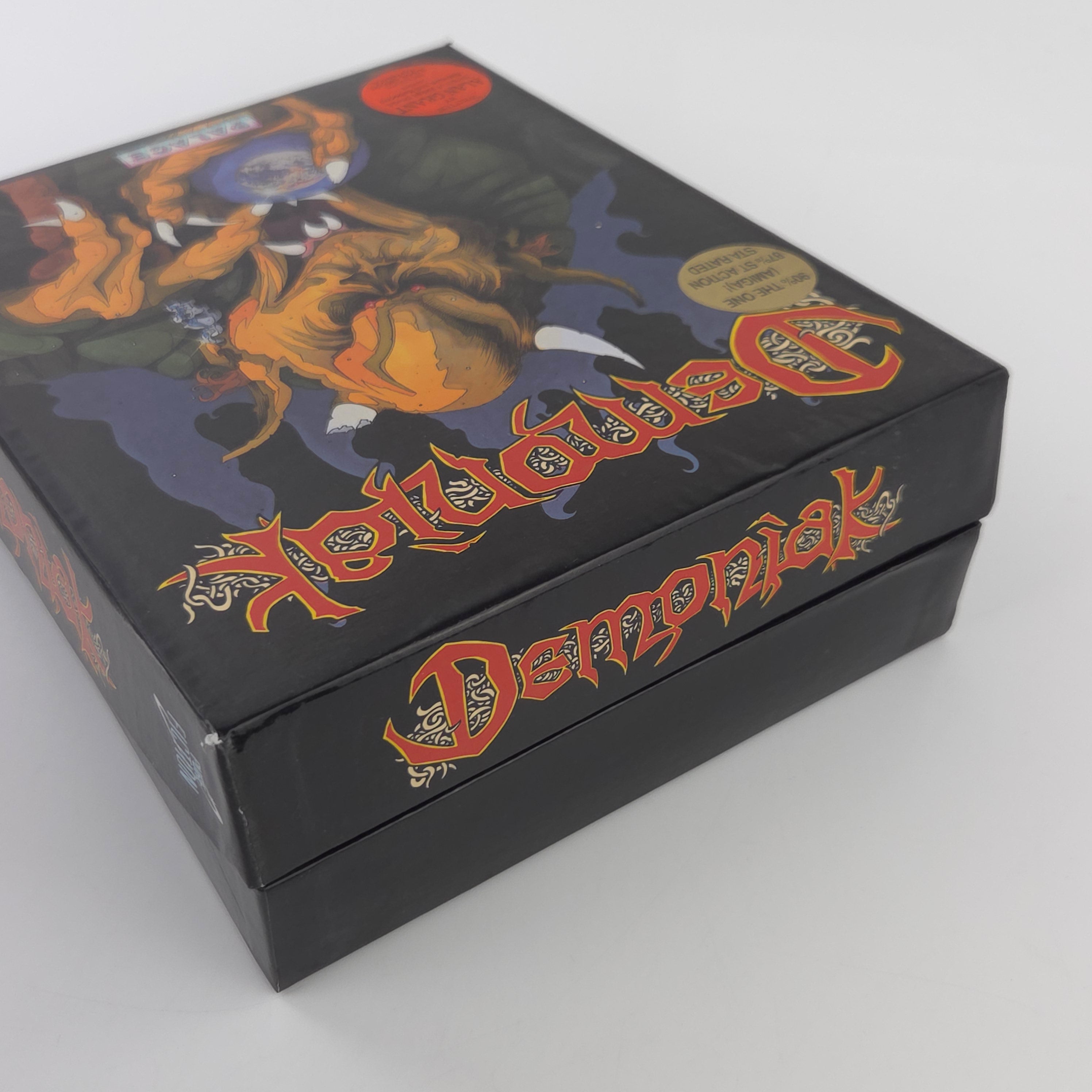 Amiga Spiel Demoniak Big Box OVP CBM PAL Palace 1991