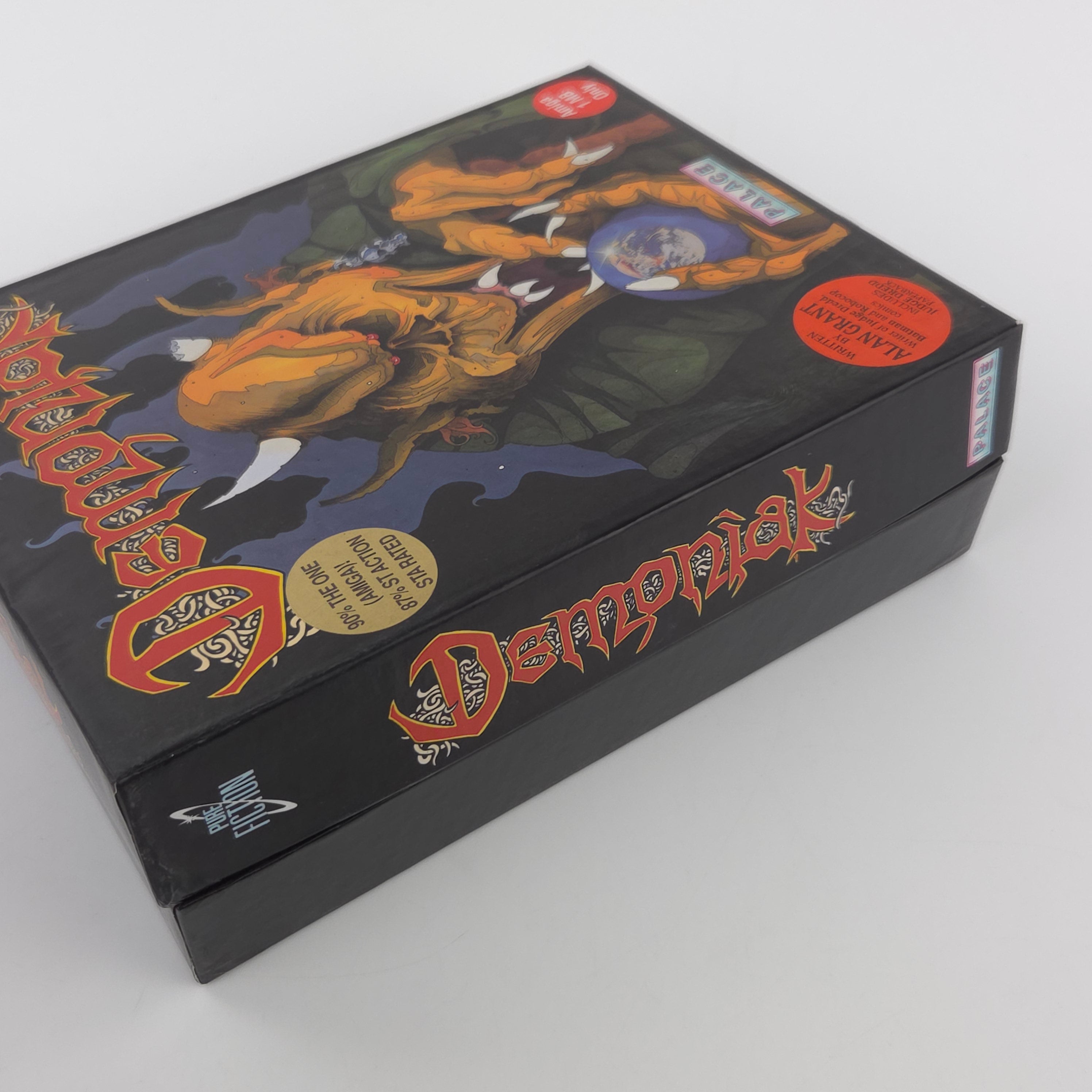 Amiga Spiel Demoniak Big Box OVP CBM PAL Palace 1991