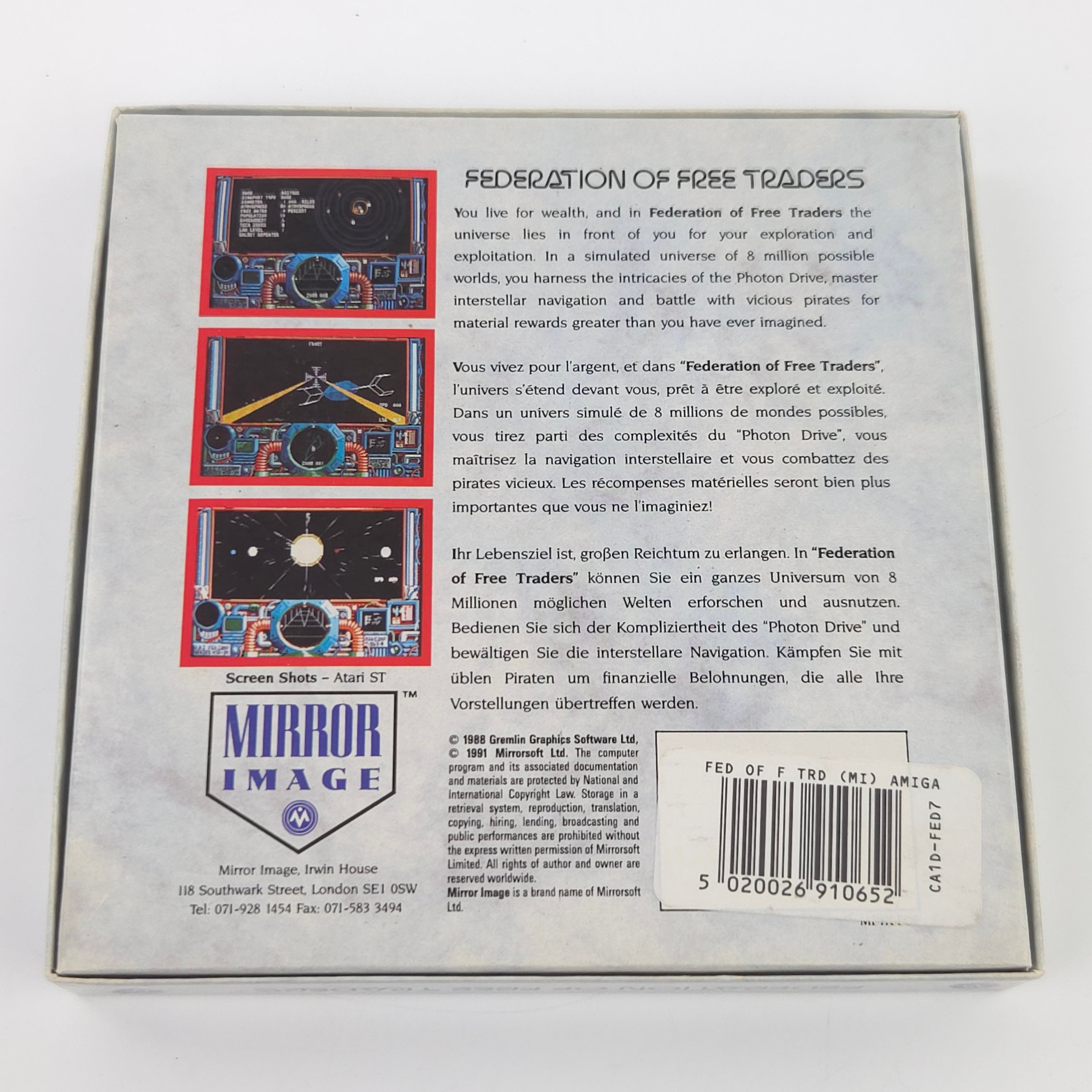 Commodore Amiga Spiel – Federation of Free Traders OVP