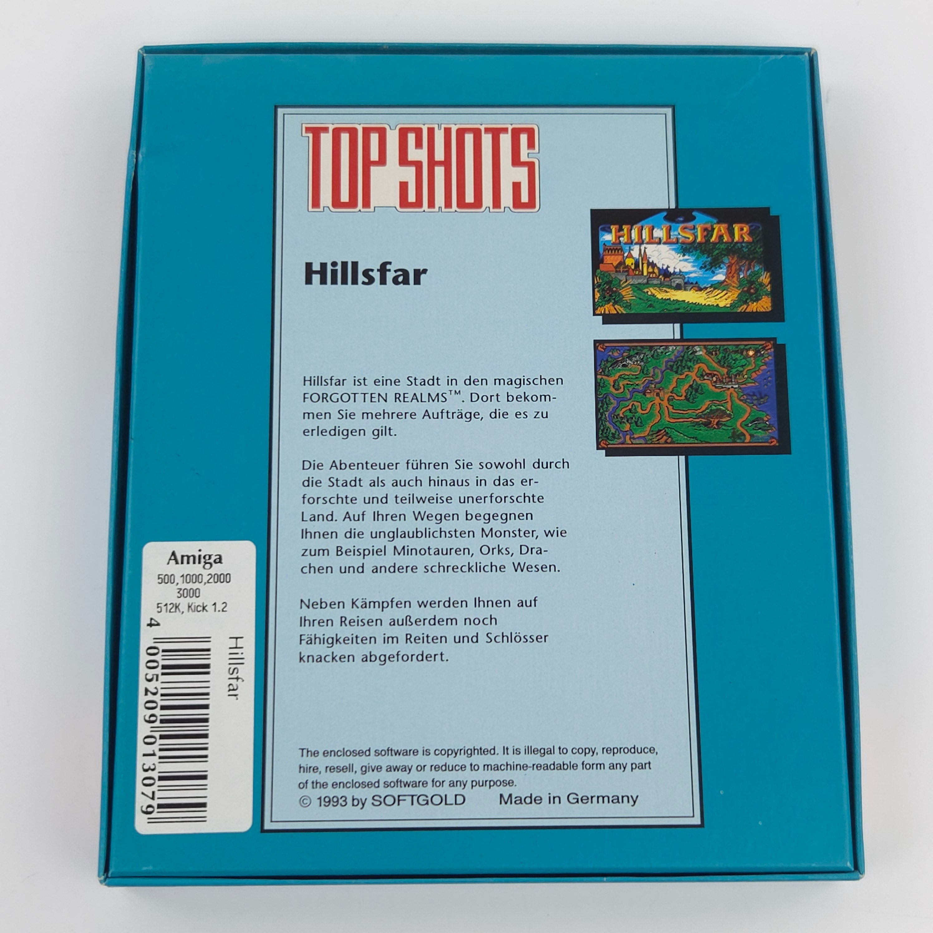 Commodore Amiga Spiel – Hillsfar (OVP PAL)