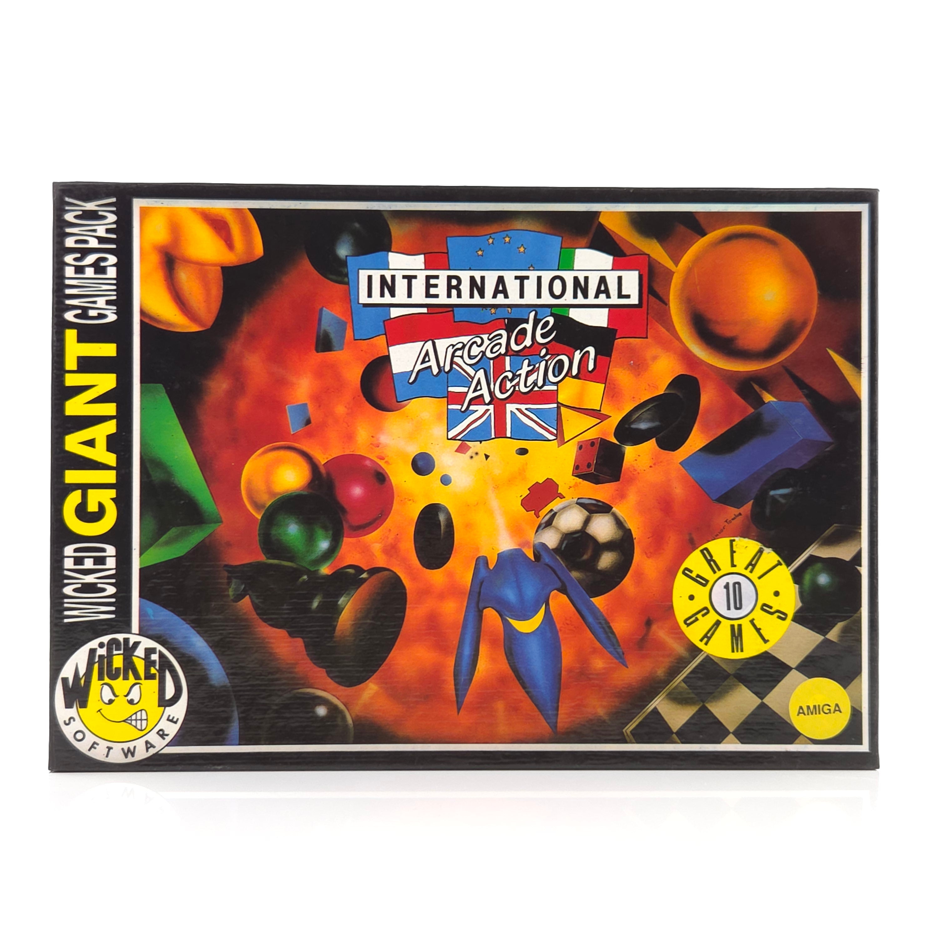 Commodore Amiga Spiel International Arcade Action OVP PAL