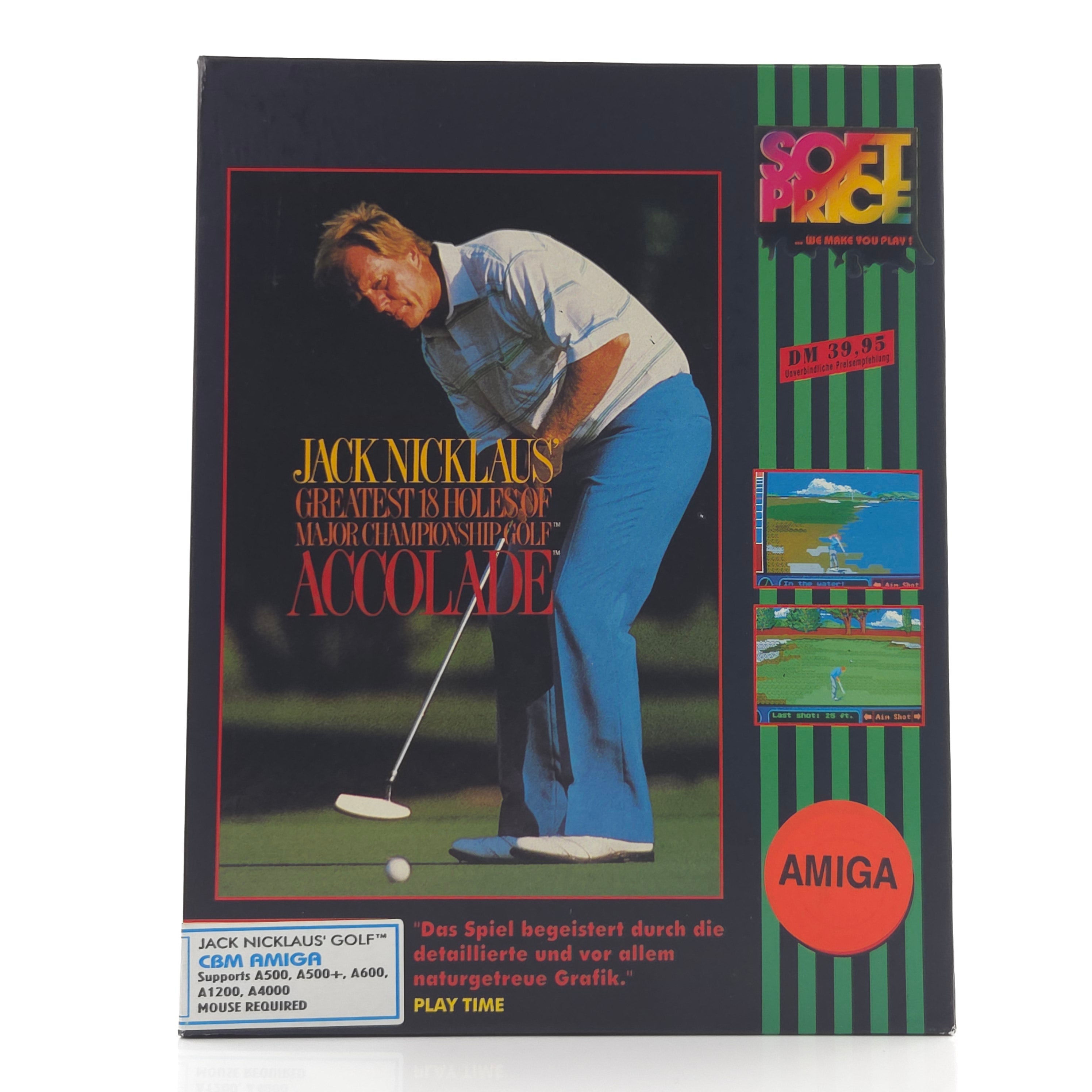 Commodore Amiga Spiel Jack Nicklaus Golf Big Box OVP PAL