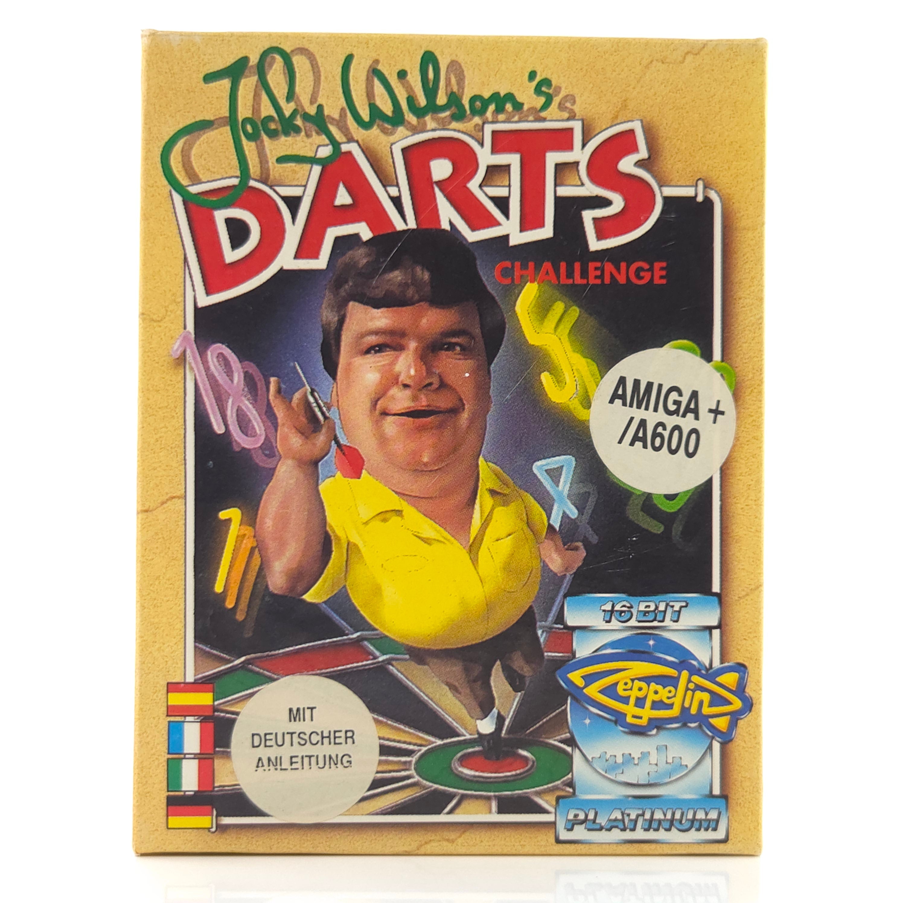 Commodore Amiga Spiel – Jocky Wilsons Darts Challenge OVP
