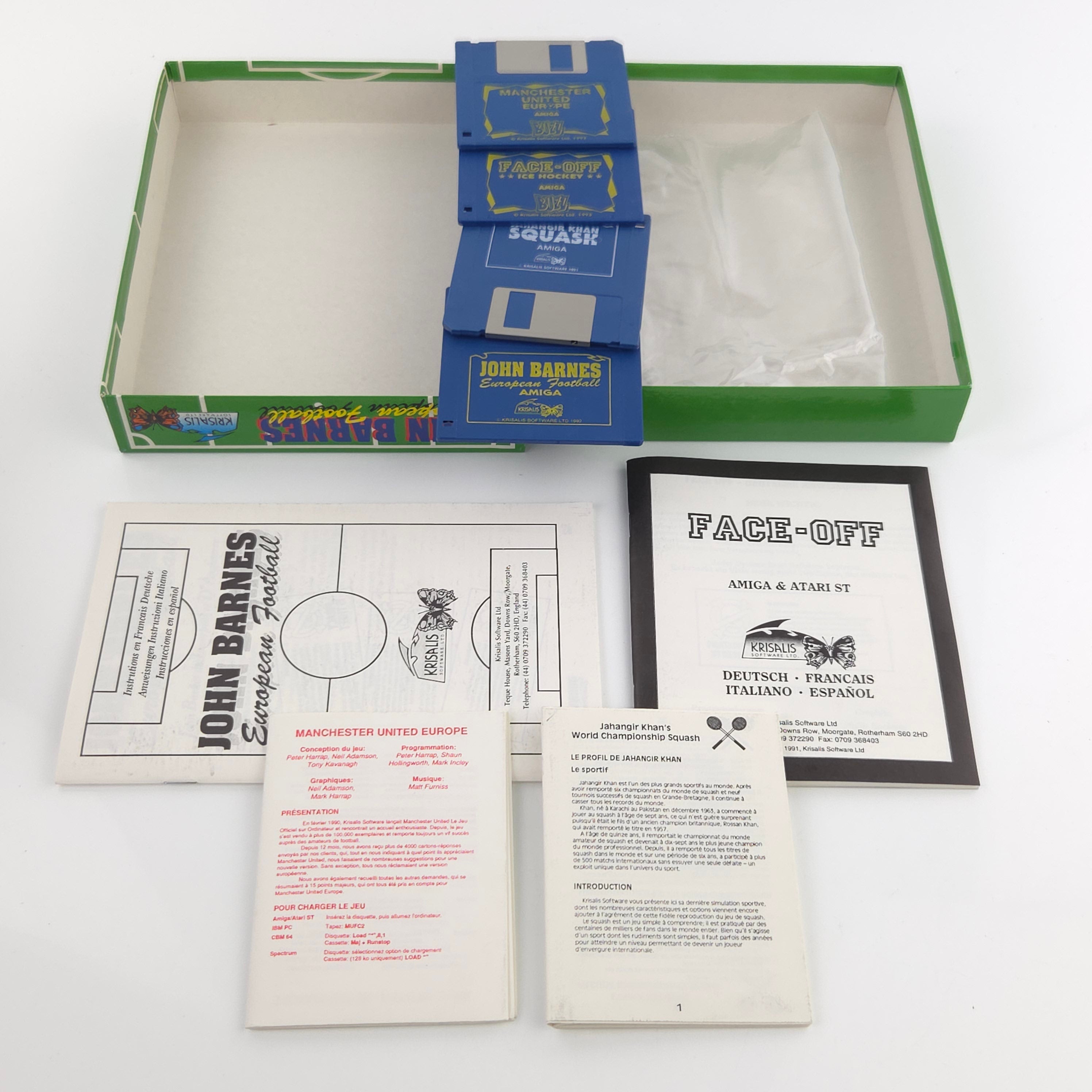 Amiga Spiel John Barnes European Football Big Box OVP