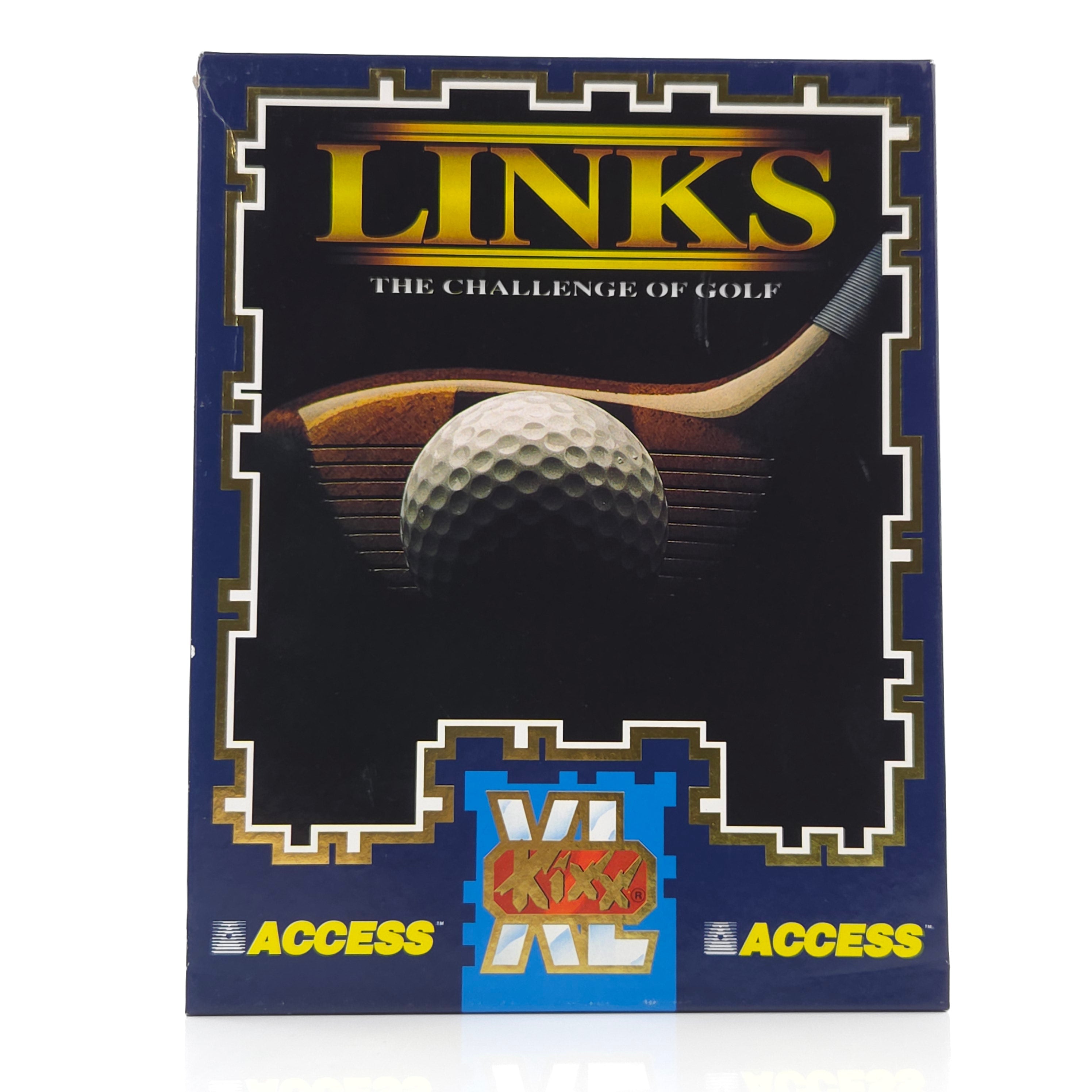 Amiga Spiel LINKS Challenge of Golf Big Box OVP PAL KIXX