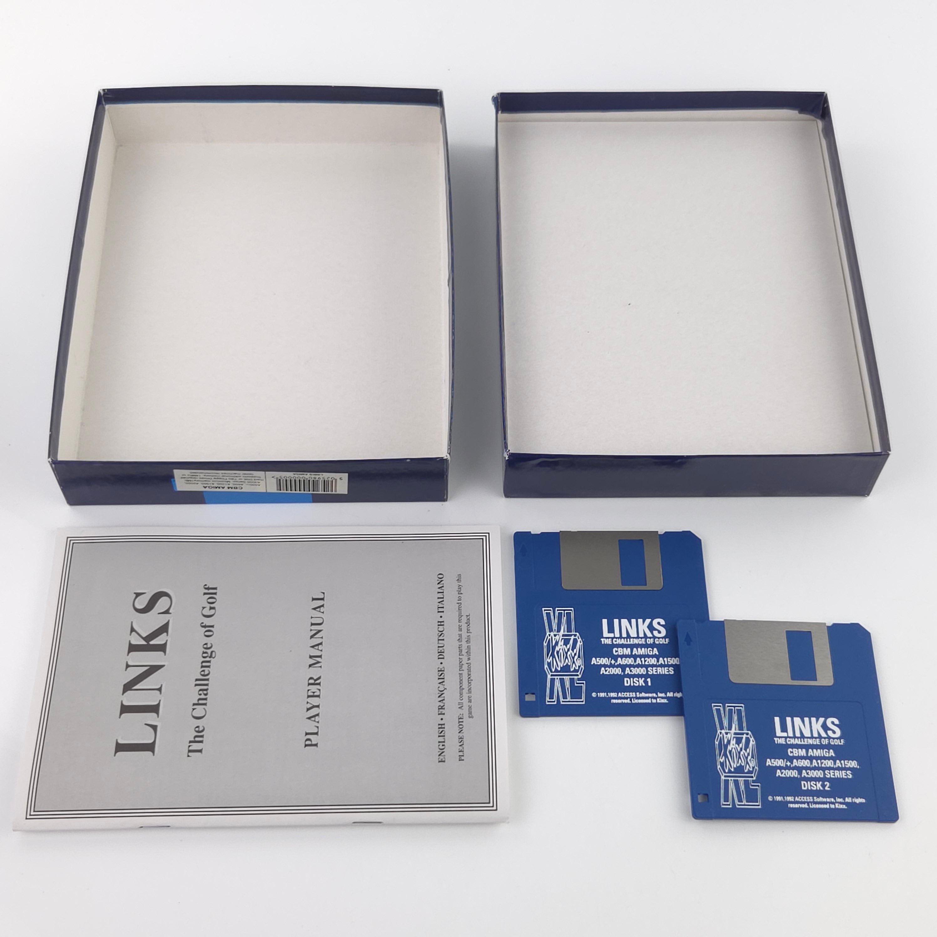 Amiga Spiel LINKS Challenge of Golf Big Box OVP PAL KIXX