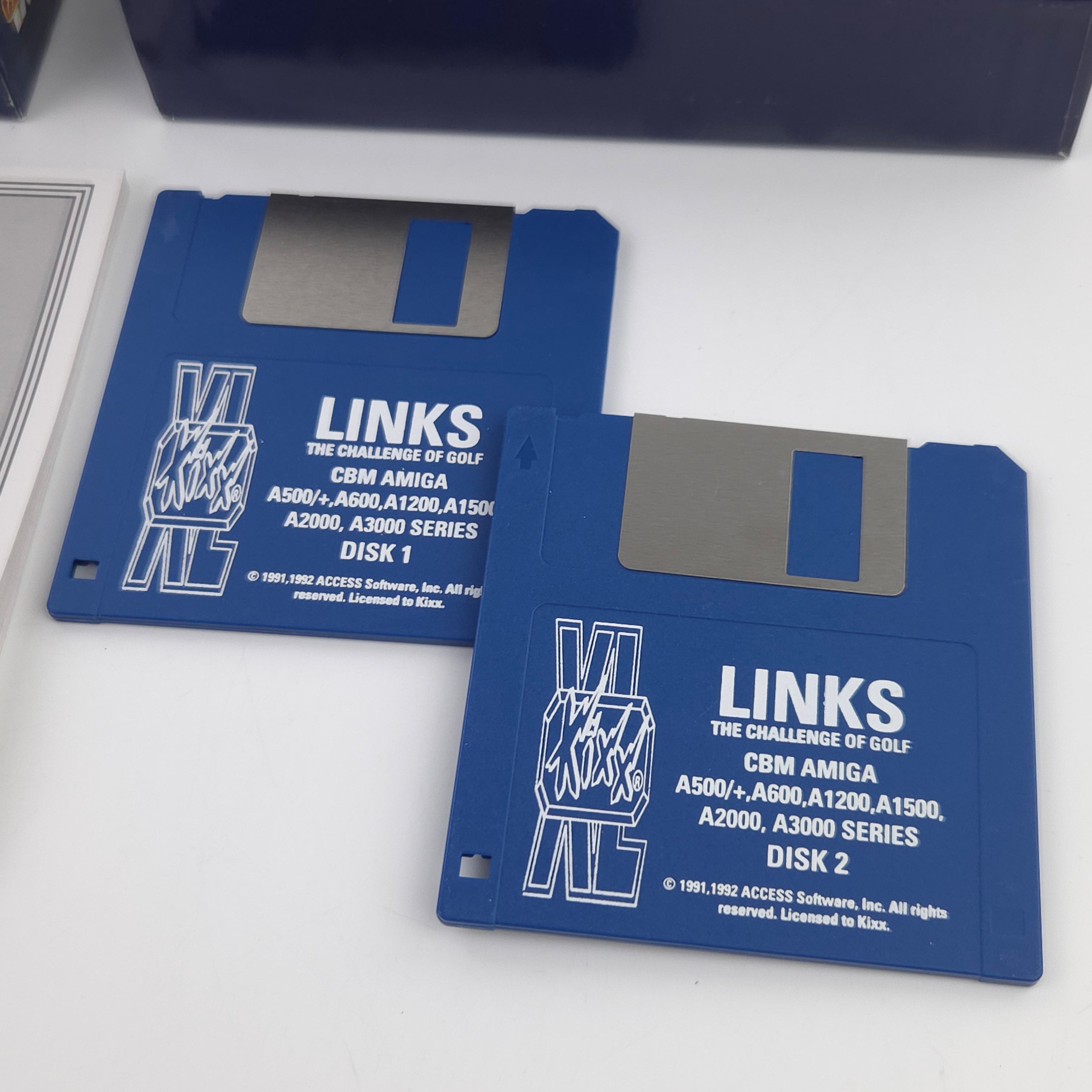 Amiga Spiel LINKS Challenge of Golf Big Box OVP PAL KIXX